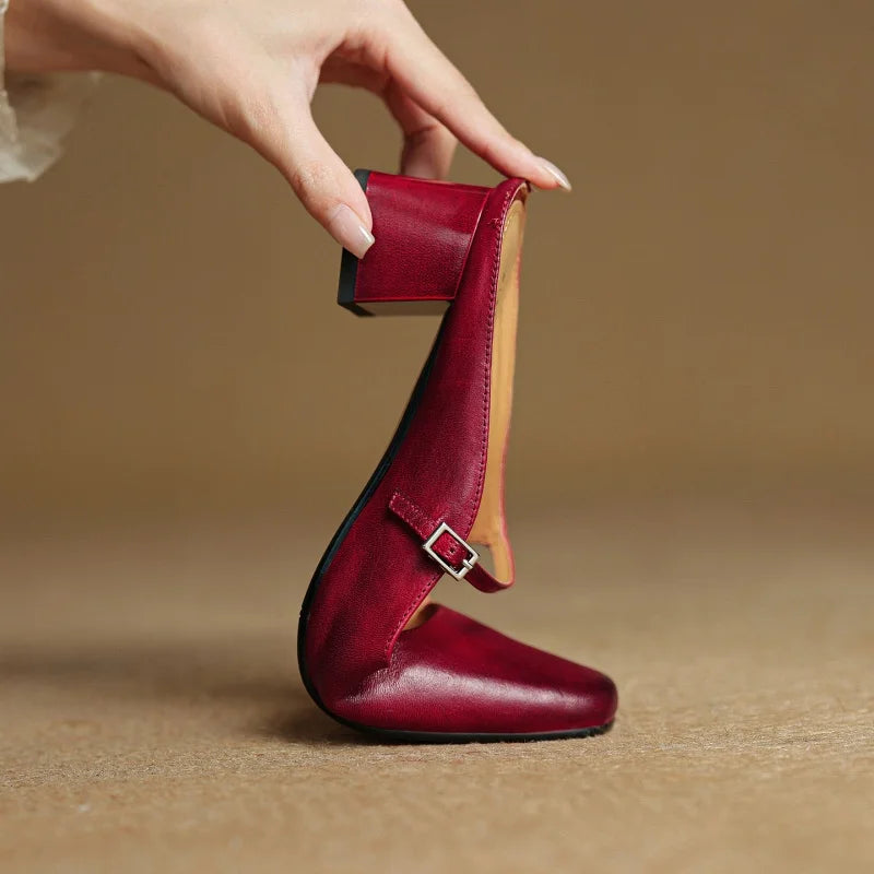Cesia Leather Mary Jane Mule