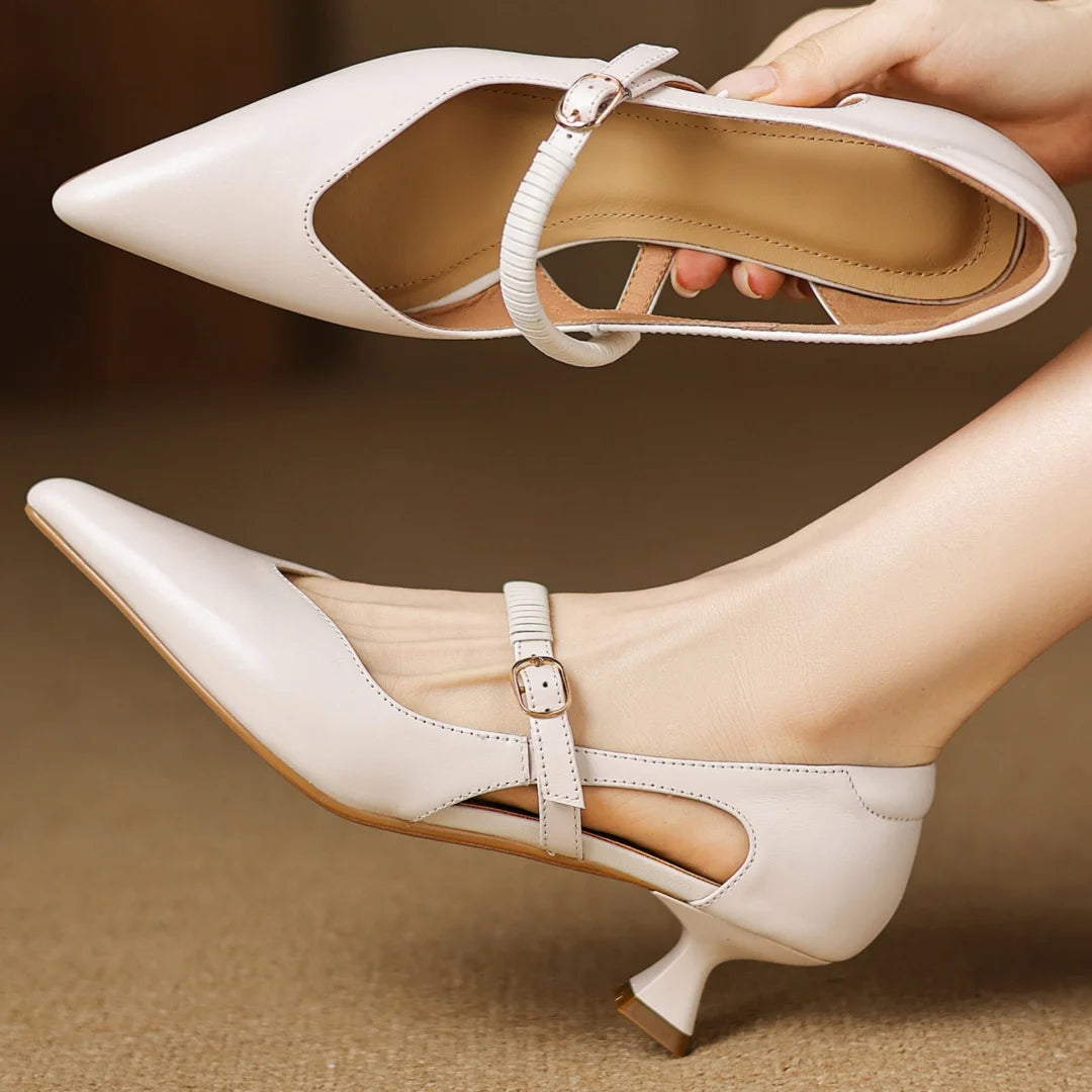 Vivienne Leather Mary Jane Pump