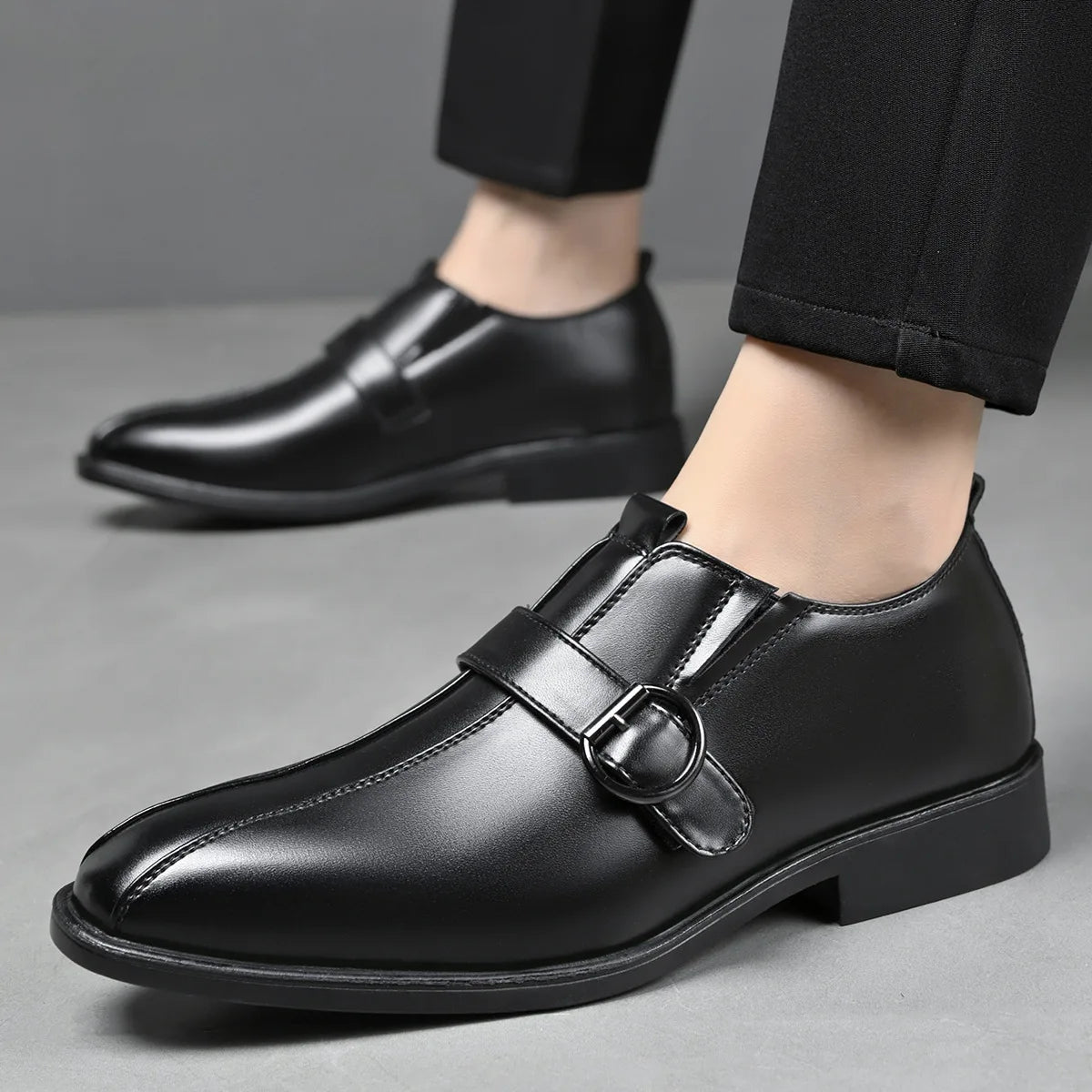Carnegie Leather Monk Strap