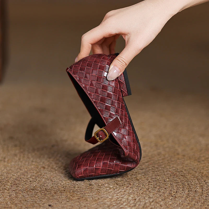 Thea Leather Mary Jane Flat