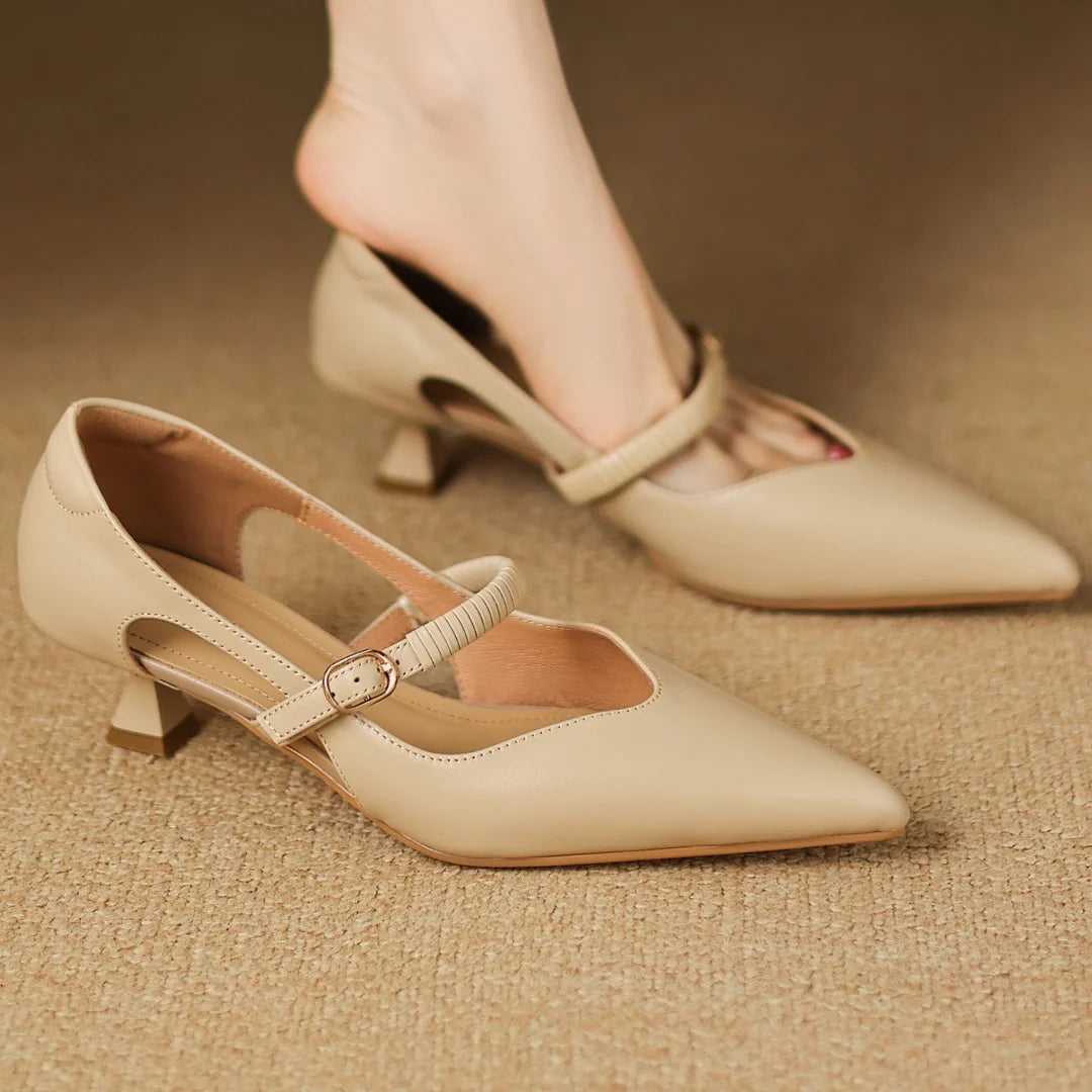 Vivienne Leather Mary Jane Pump