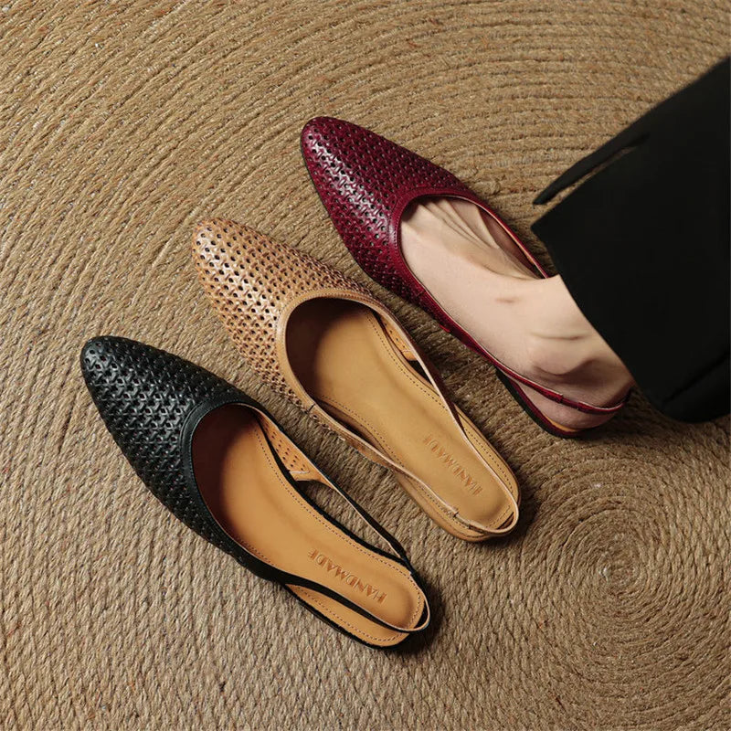 Francine Leather Slingback Mule
