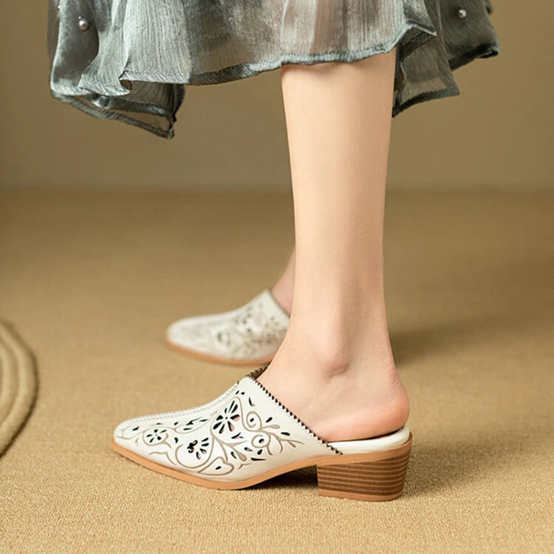 Elgazar Genuine Leather Mule