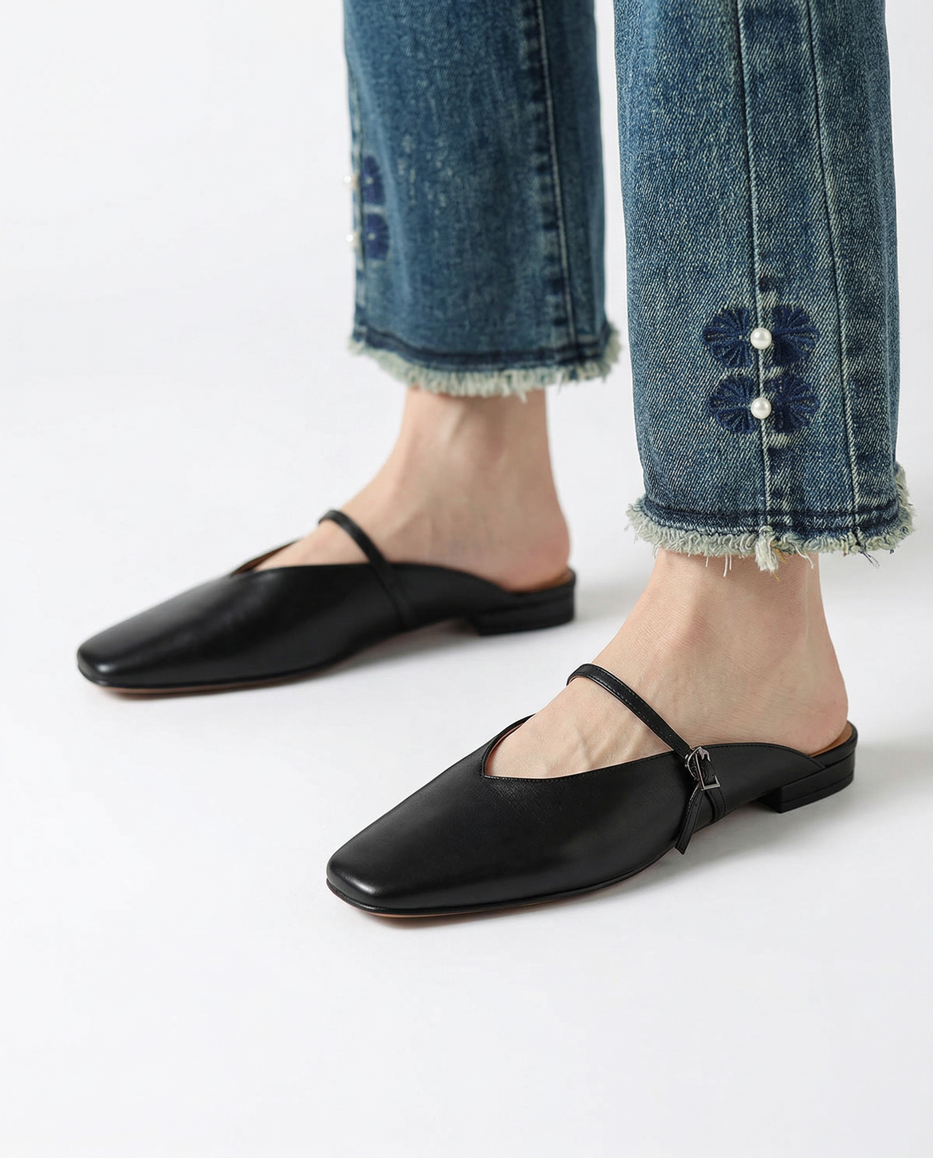 Verona Leather Mules