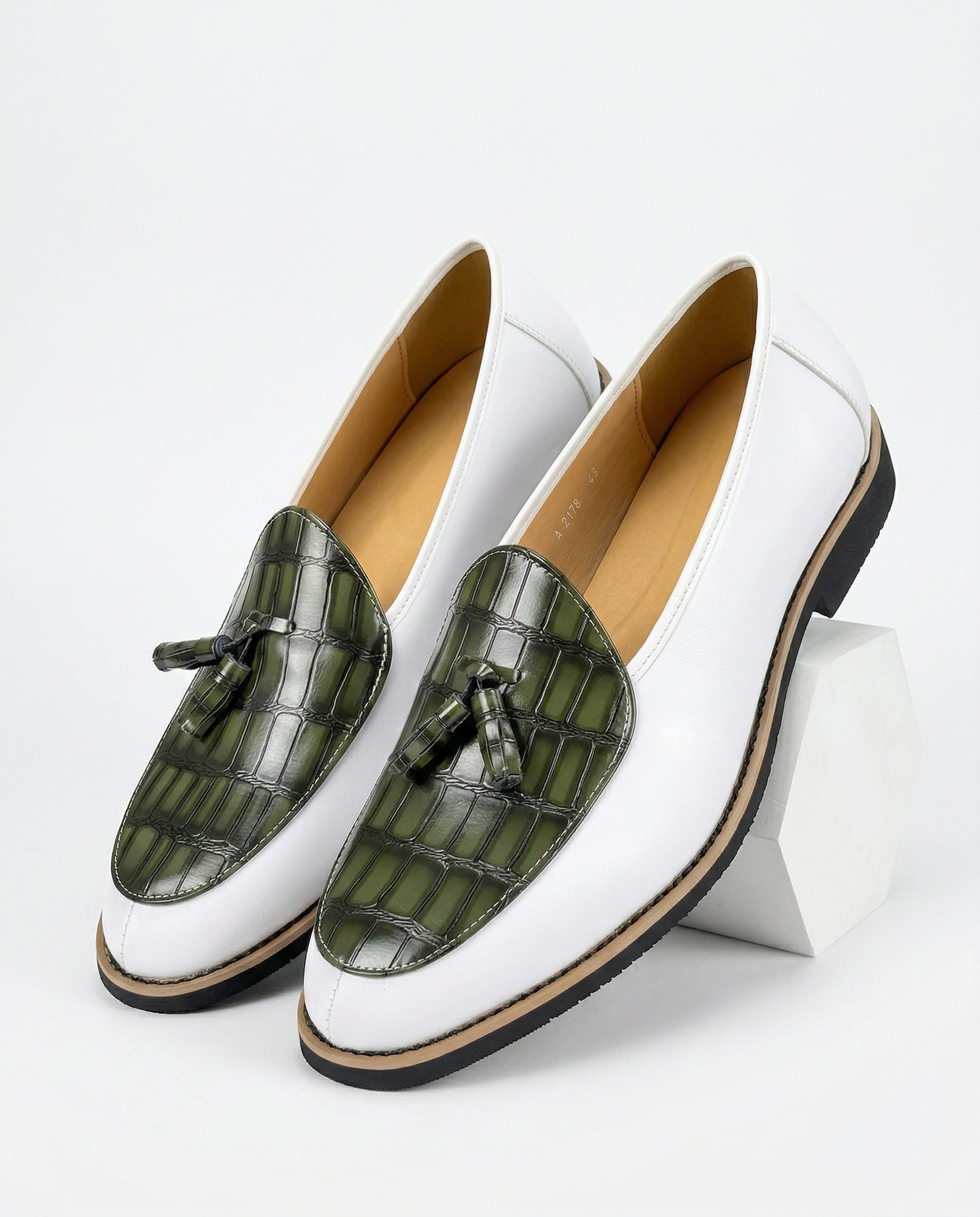 Casablanca Crocskin Leather Loafer