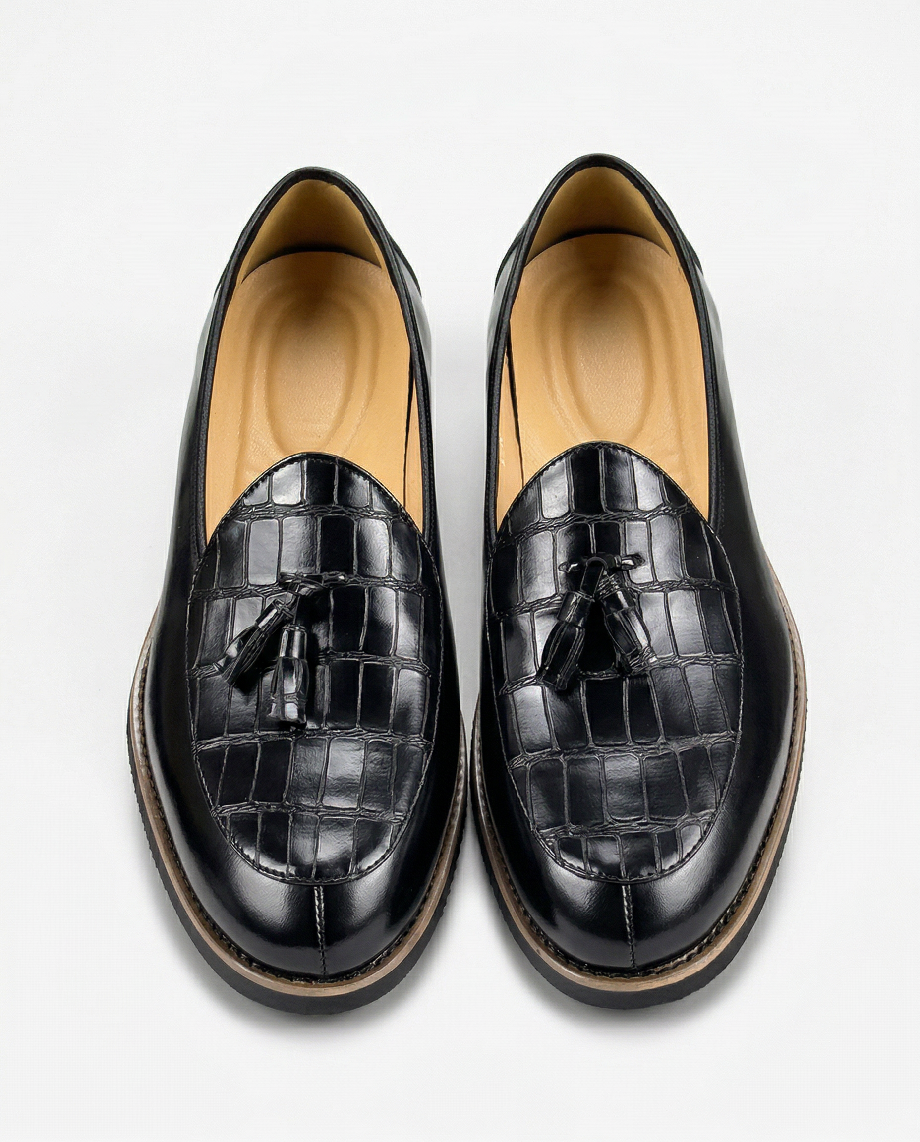 Casablanca Crocskin Leather Loafer