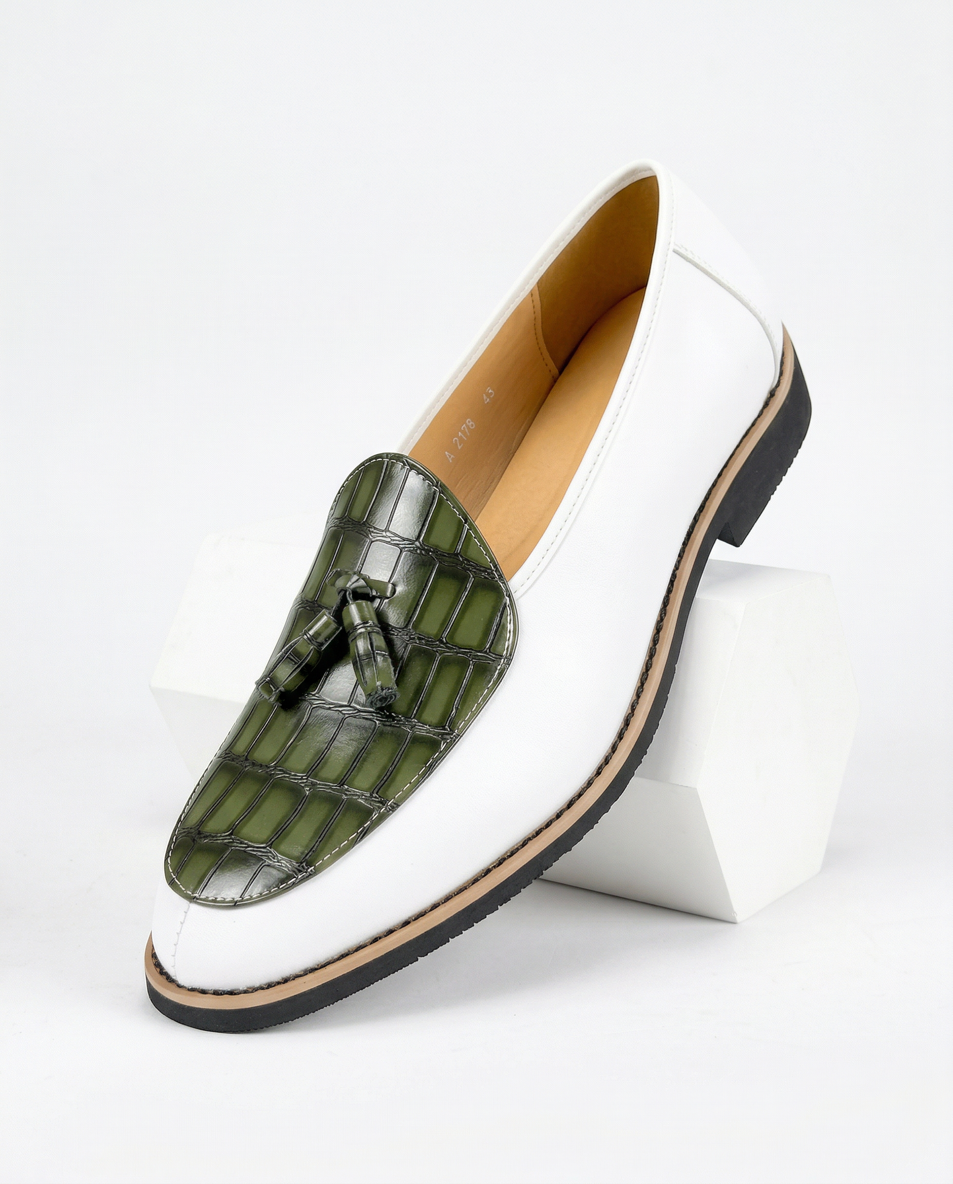 Casablanca Crocskin Leather Loafer