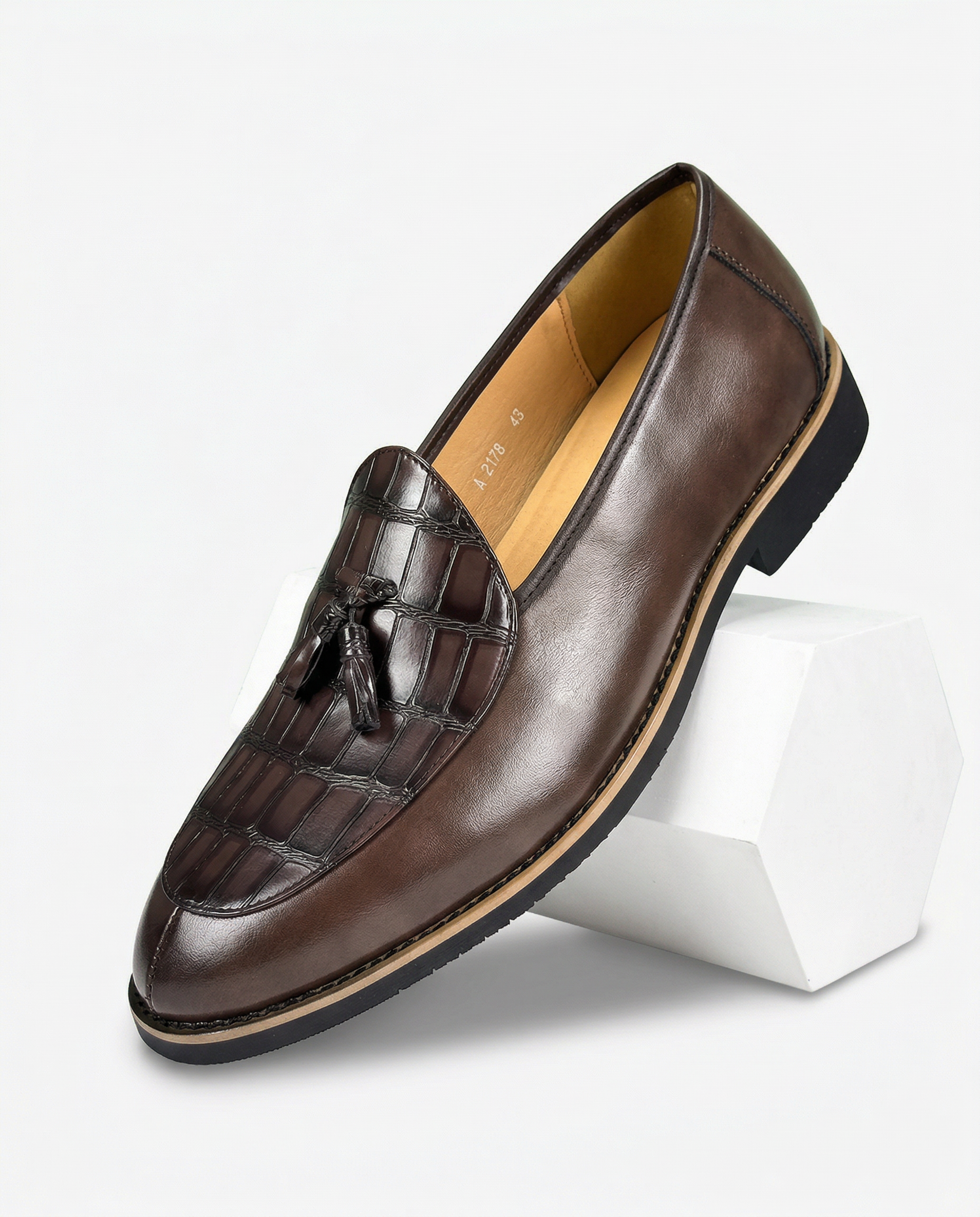 Casablanca Crocskin Leather Loafer