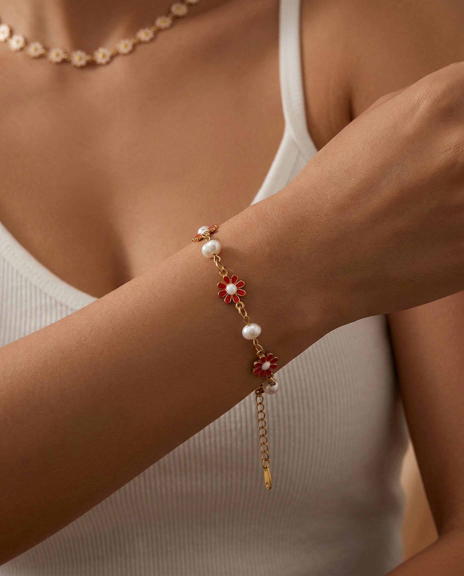 Daisy Charm Bracelet