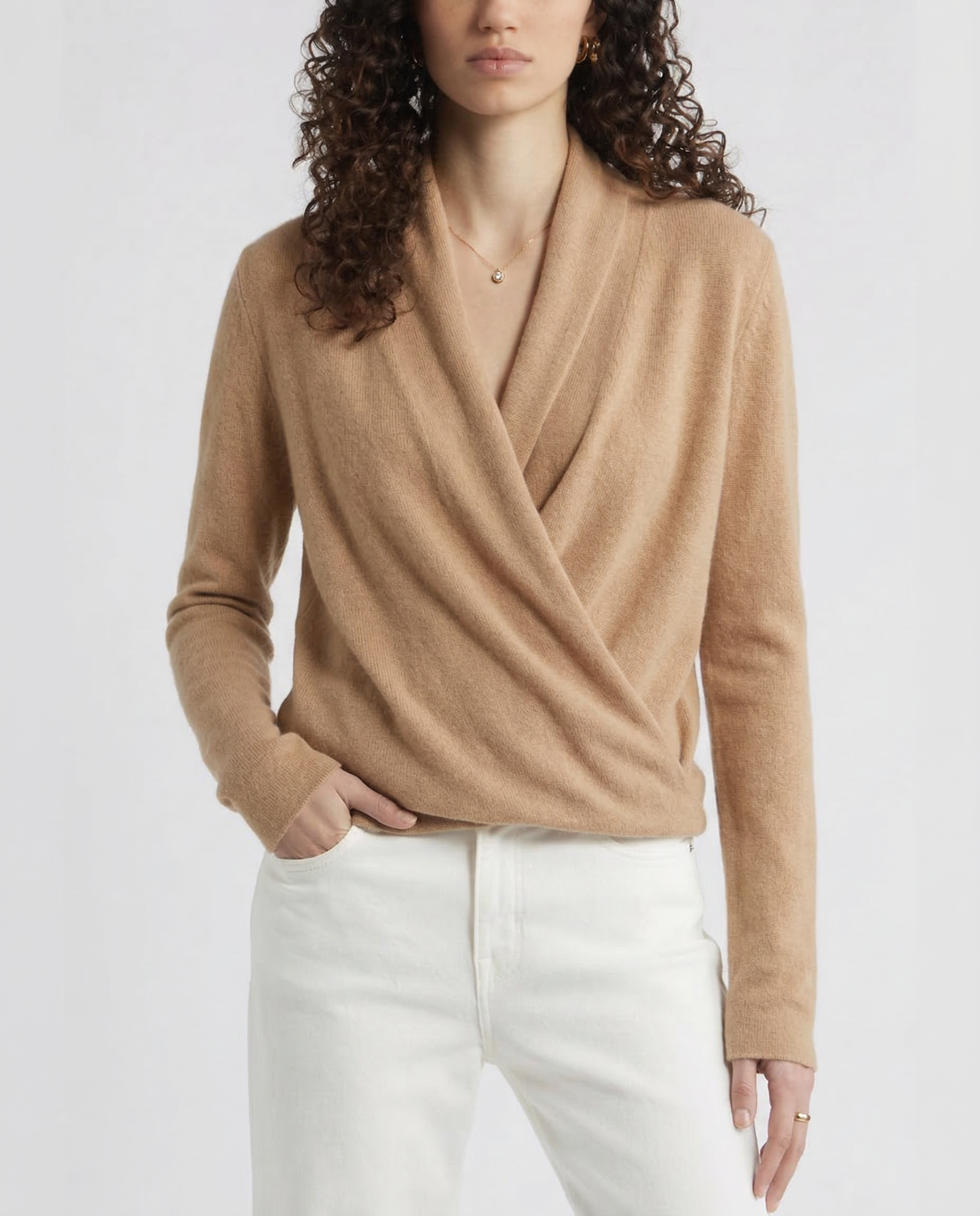 Tori Wool Wrap Sweater