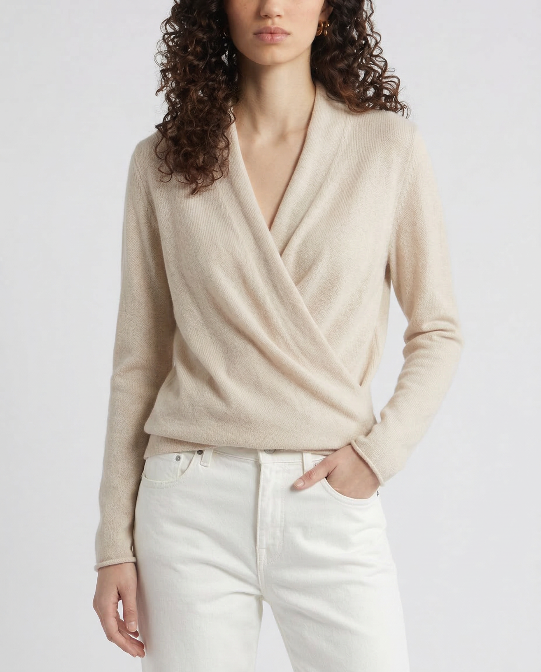 Tori Wool Wrap Sweater