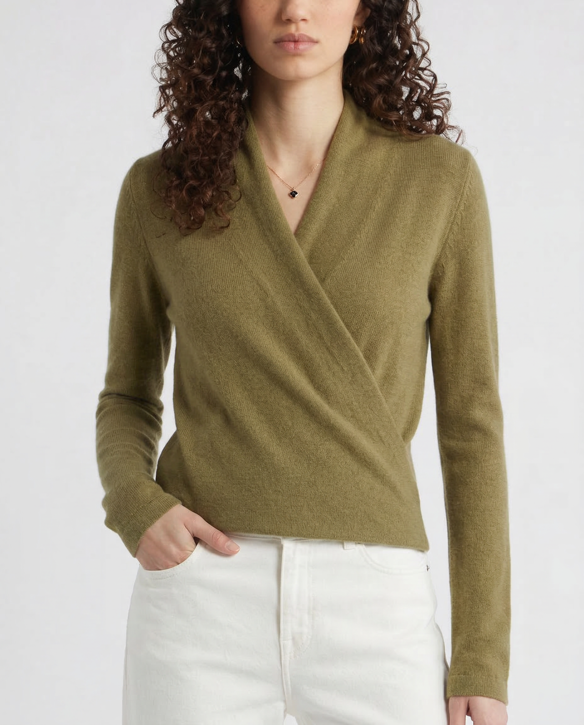 Tori Wool Wrap Sweater