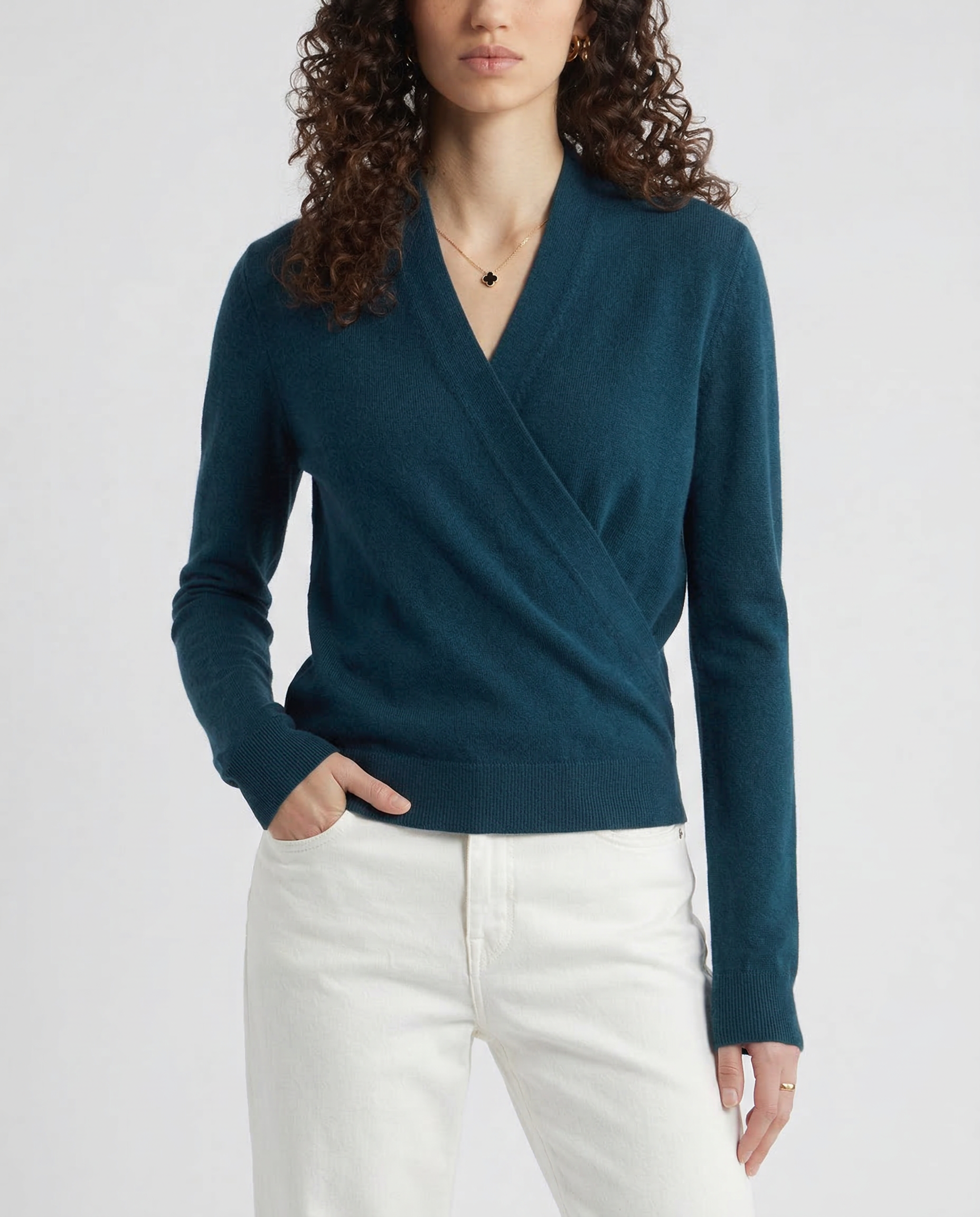 Tori Wool Wrap Sweater