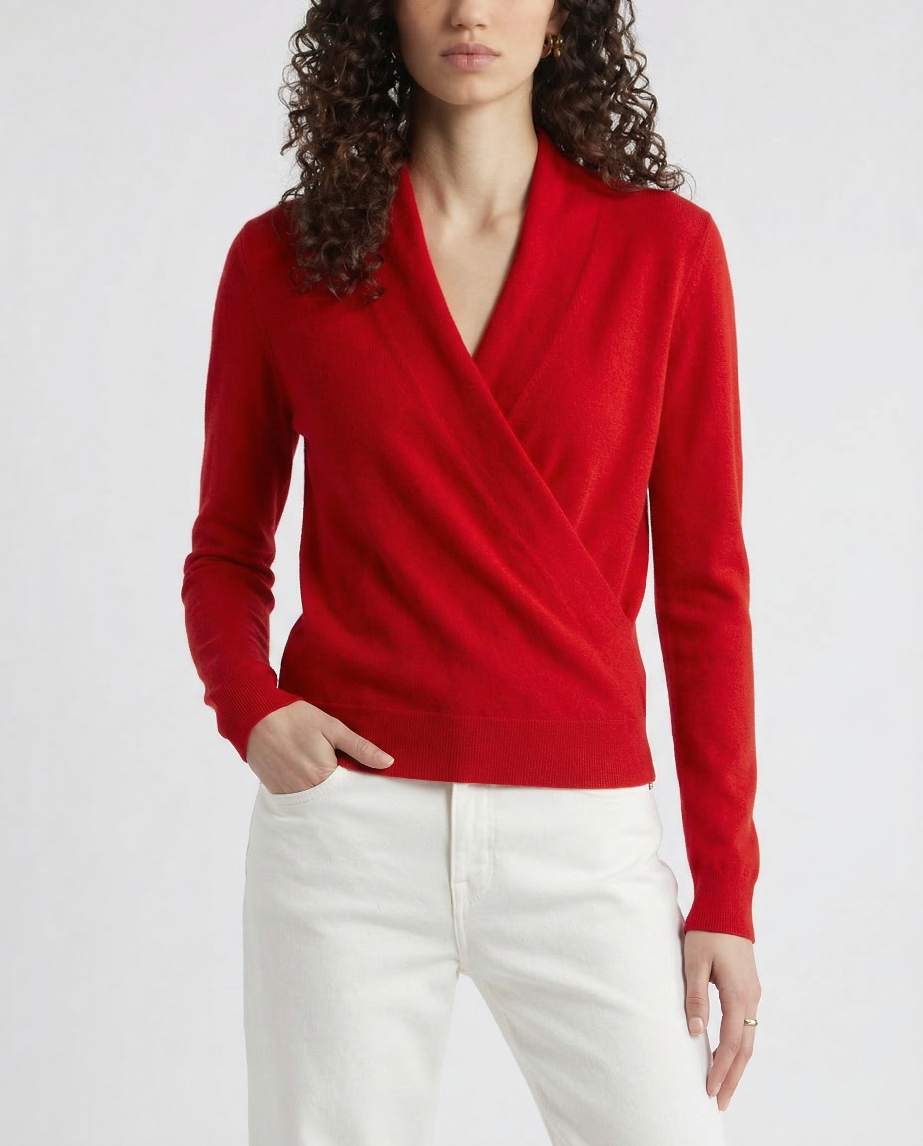 Tori Wool Wrap Sweater