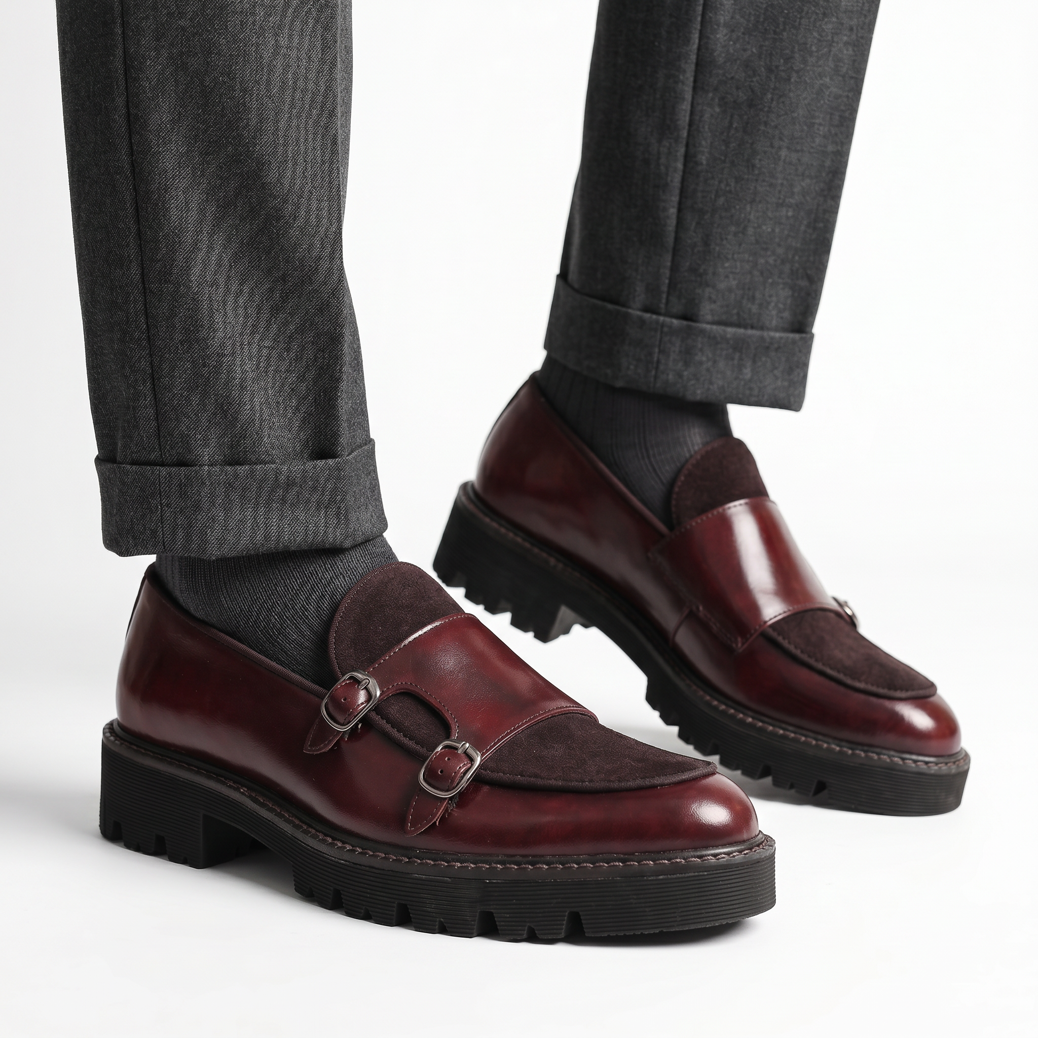 Luciano Leather Monkstrap Shoe