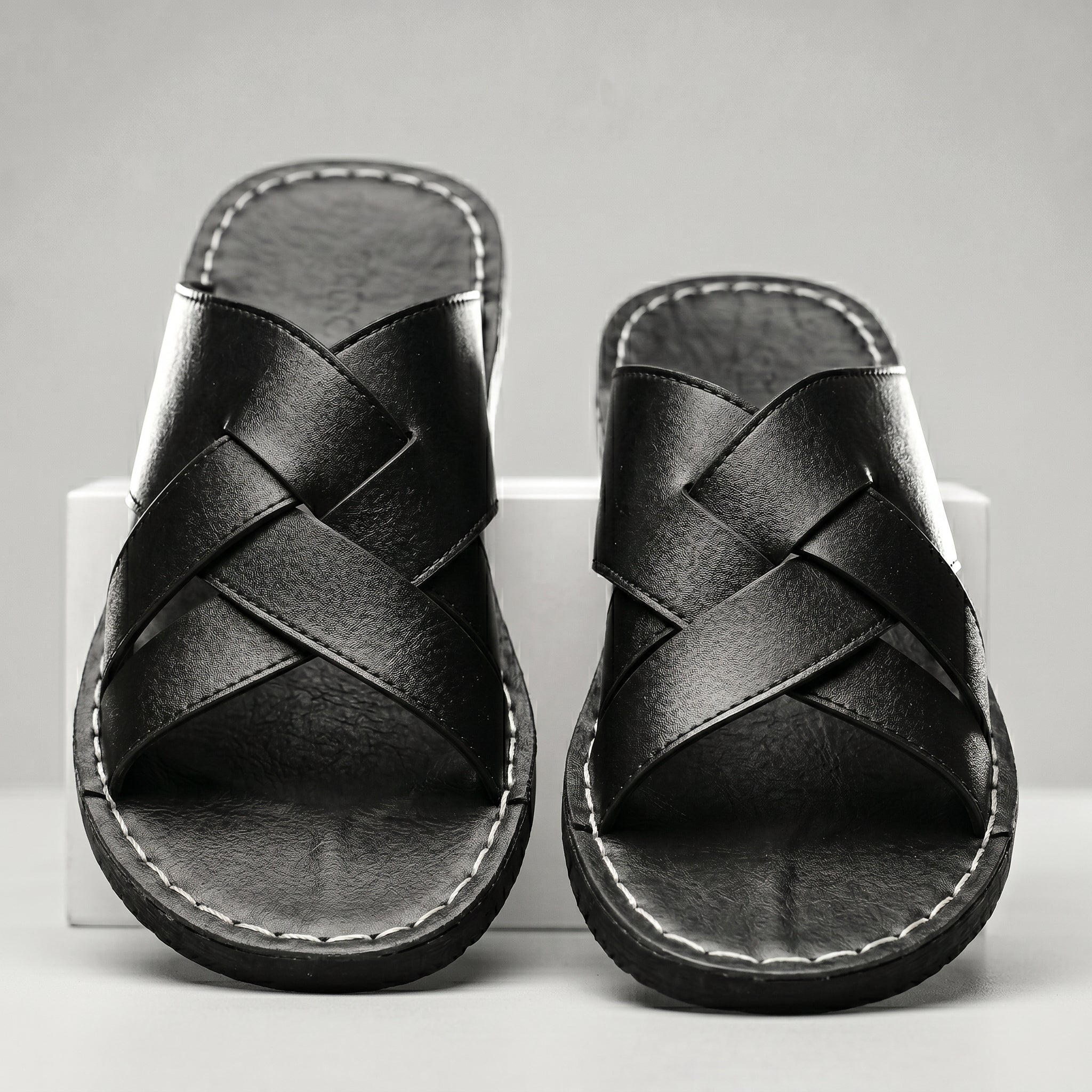 Nova Leather Slide Sandal
