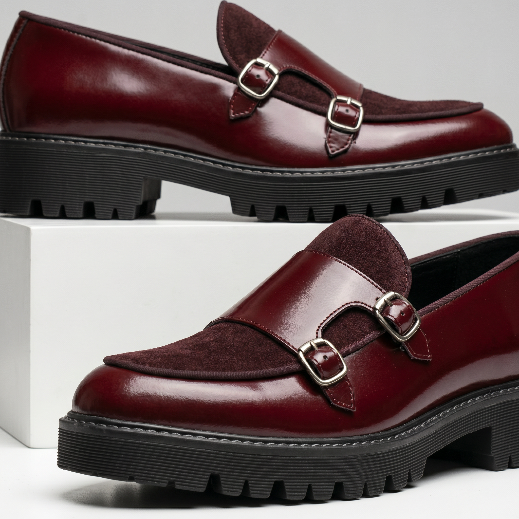 Luciano Leather Monkstrap Shoe