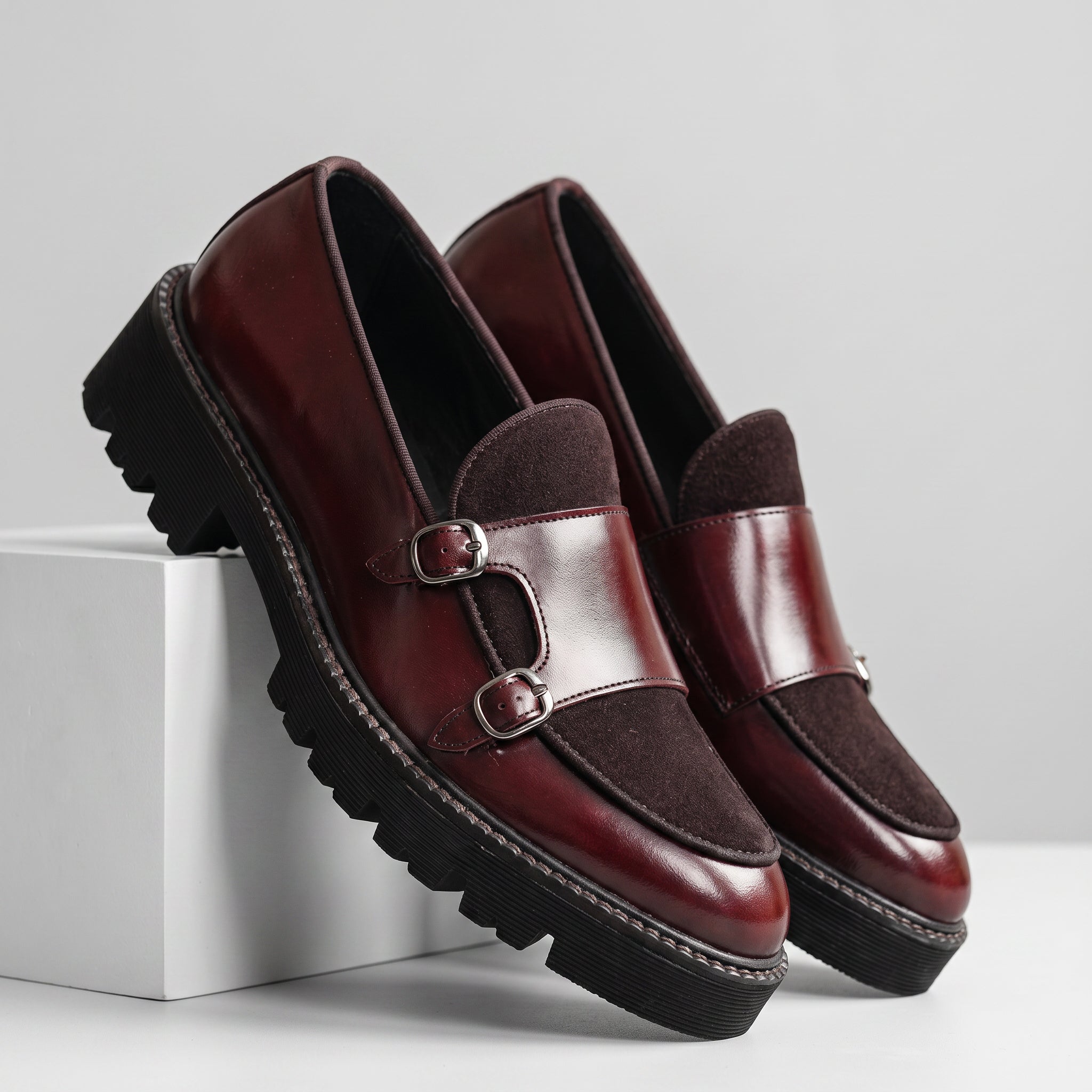 Luciano Leather Monkstrap Shoe
