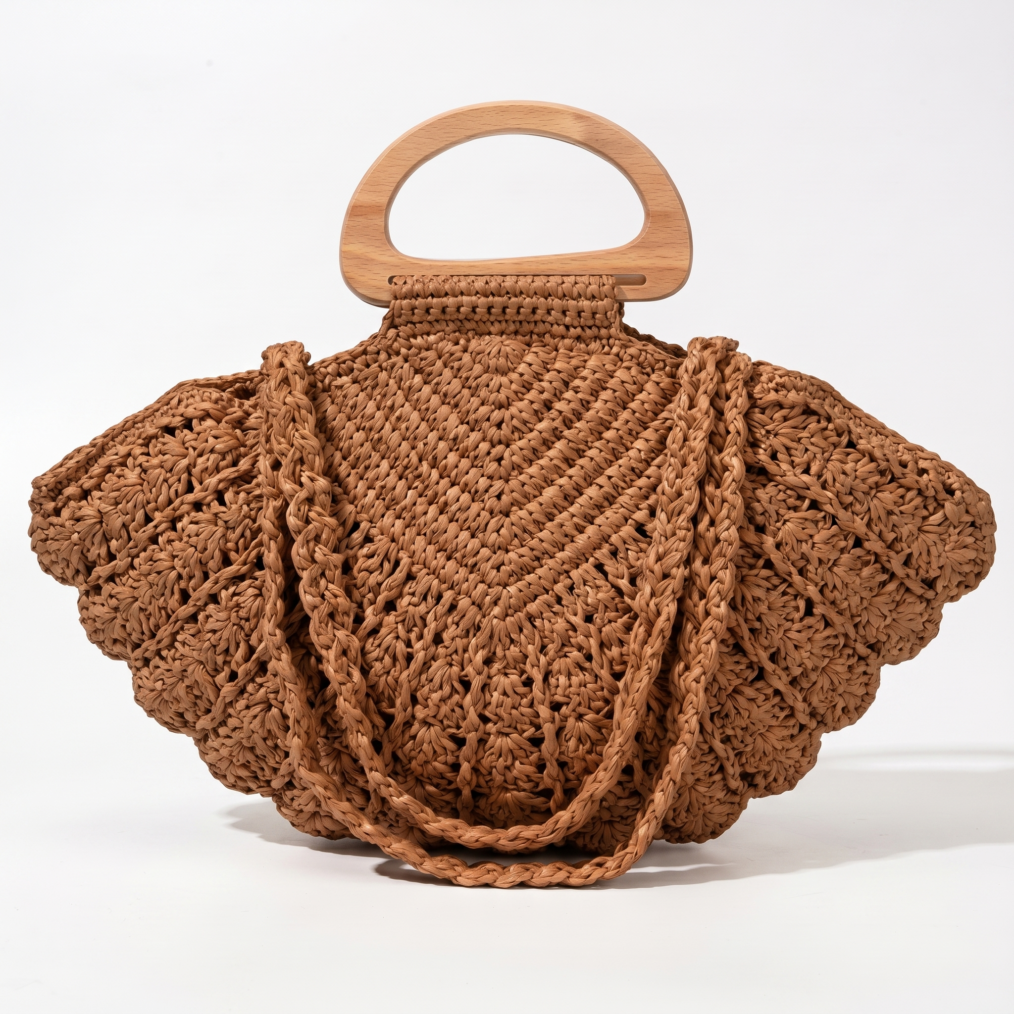 Cassandra Shell Straw Bag