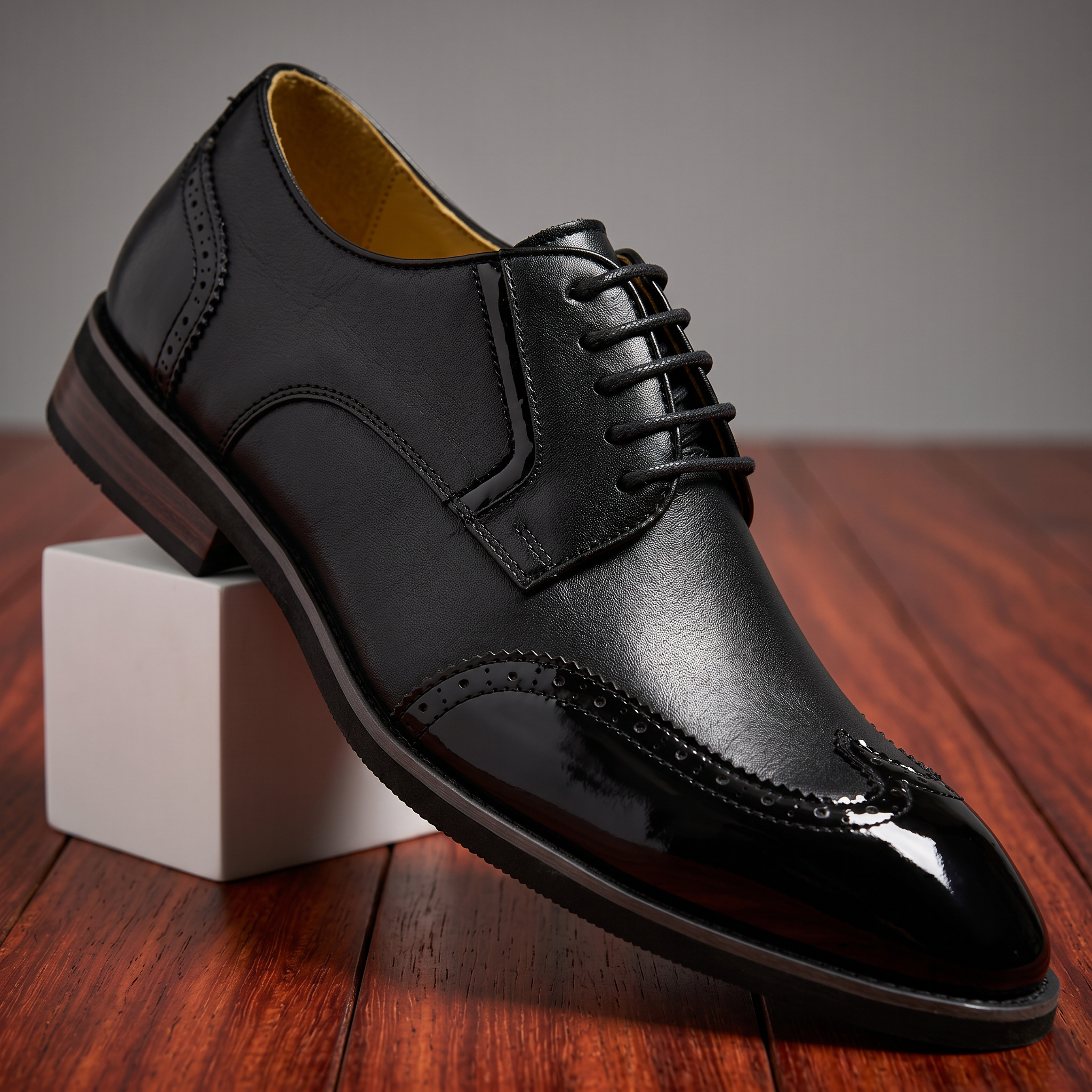 Angelo Oxford Leather Derby Shoe