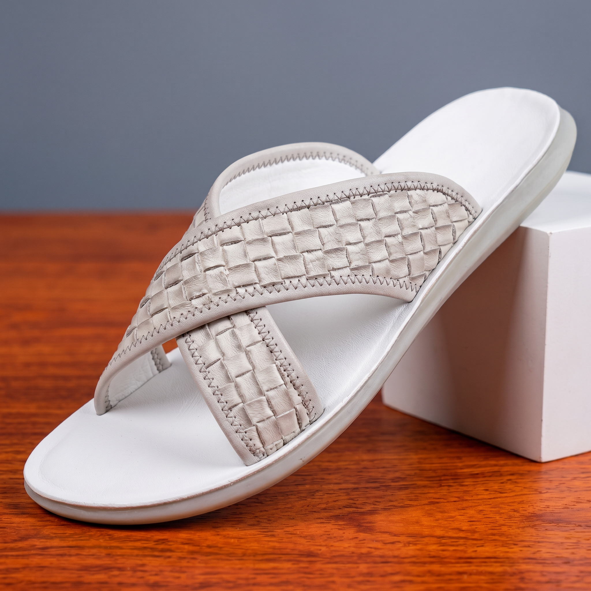 Arroyo Cross-Strap Leather Sandal