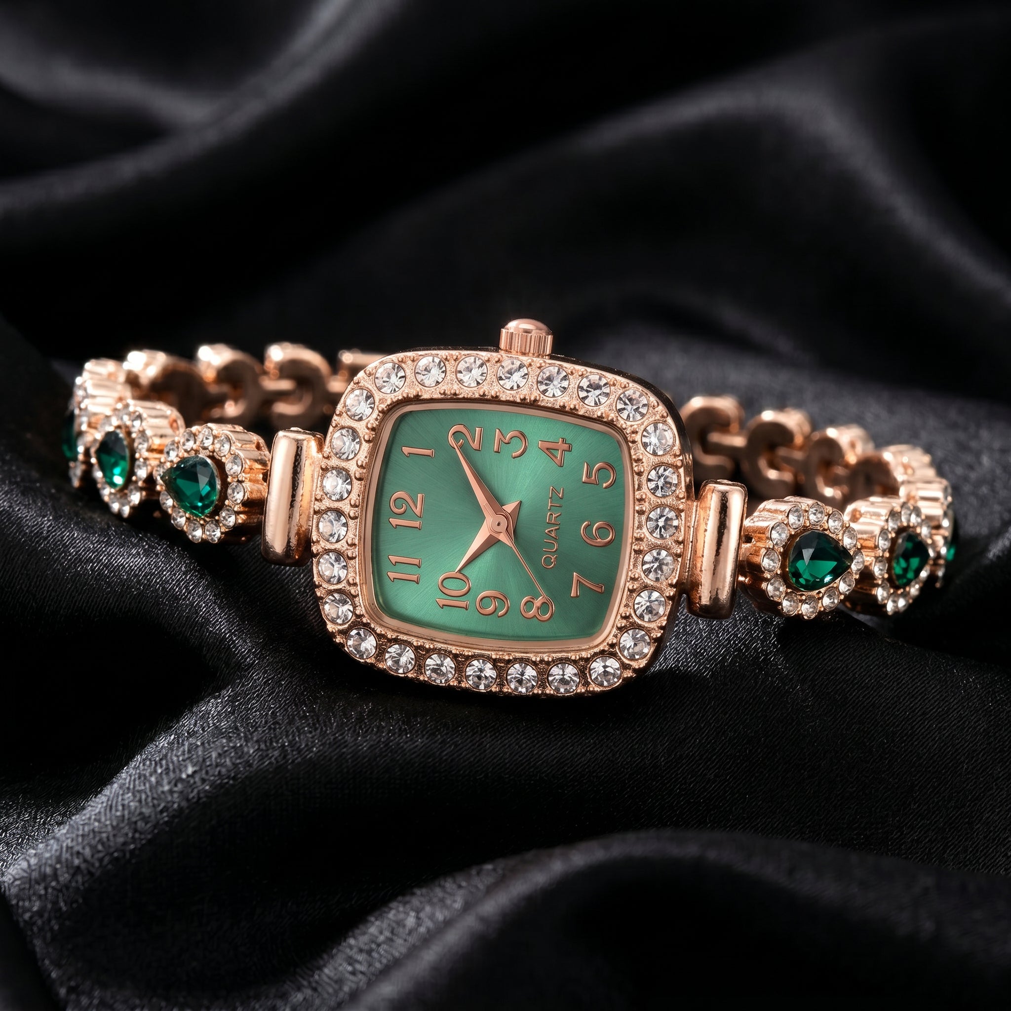 Aurelia Rhinestone Bracelet Watch