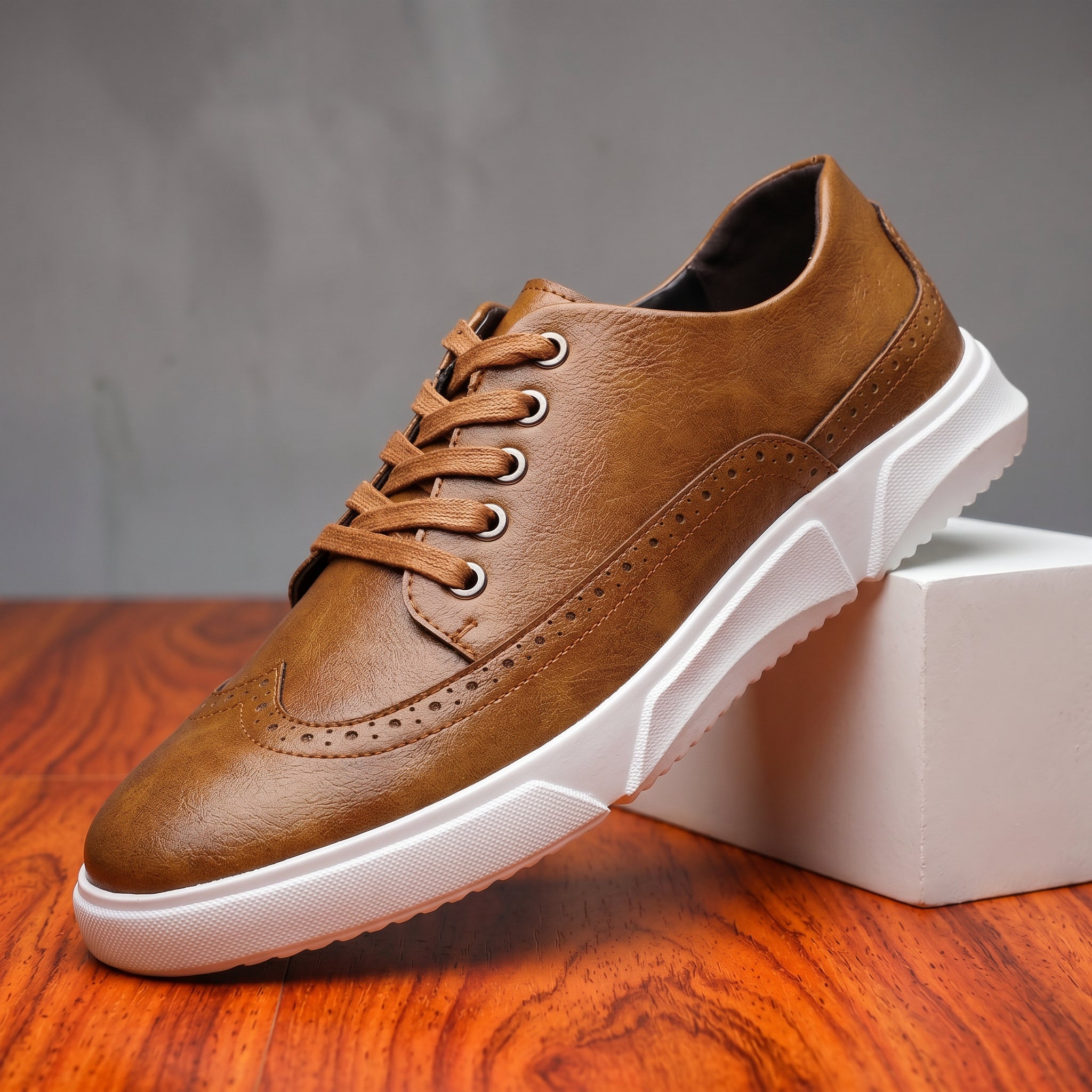 Gideon Leather Brogue Sneaker