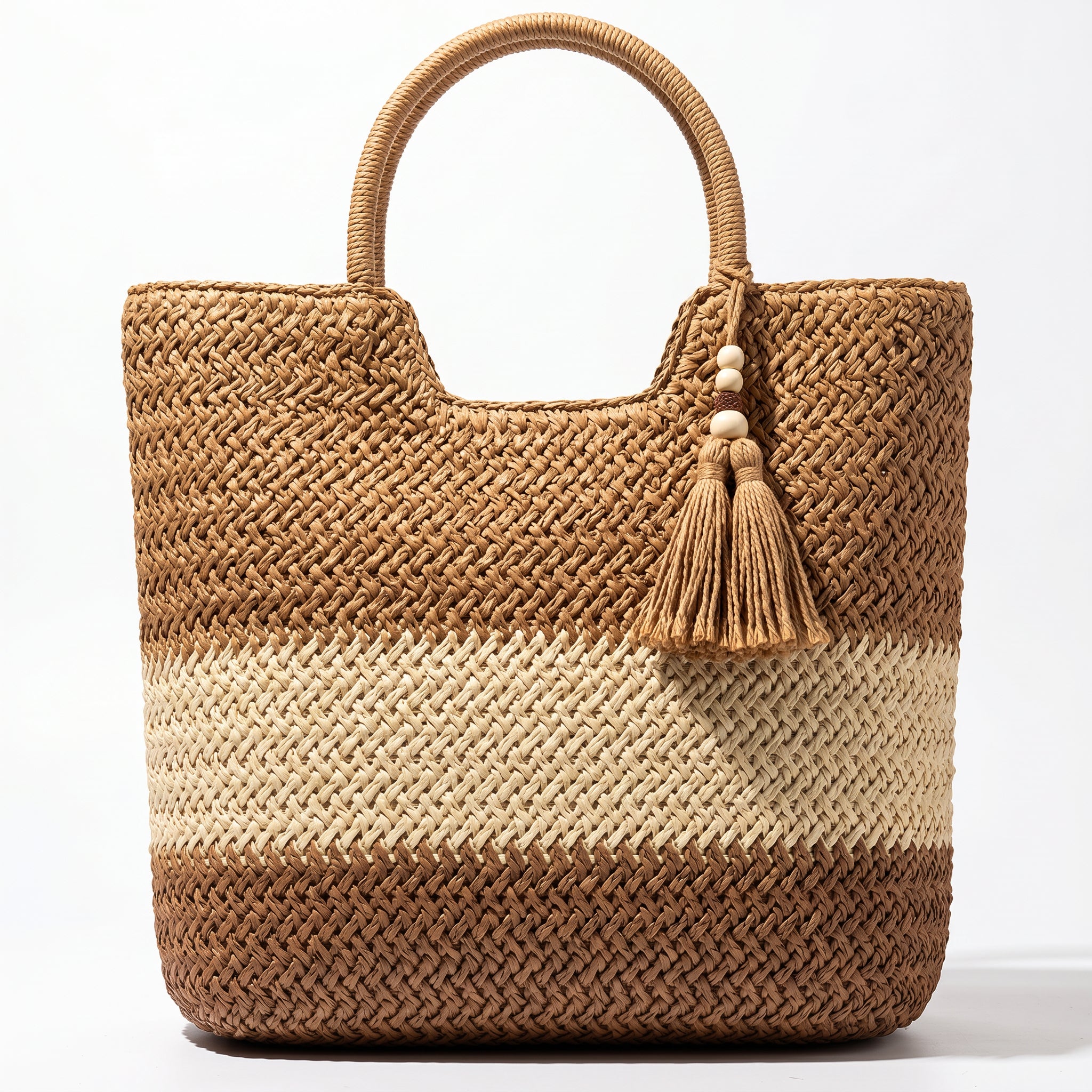 Caroline Straw Tote Bag