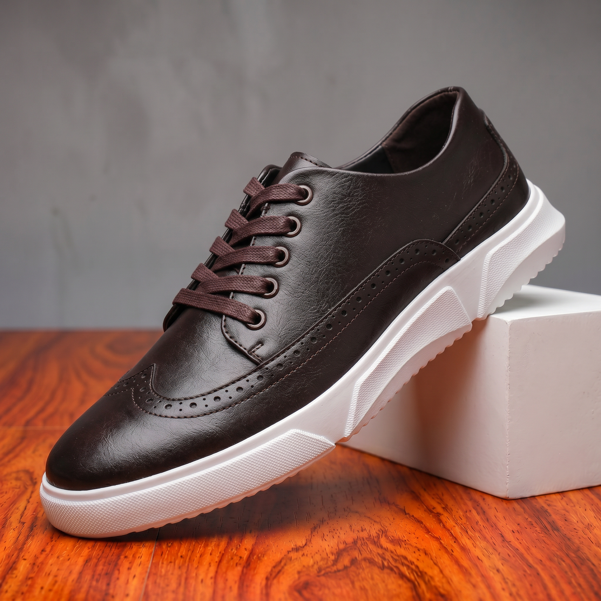 Gideon Leather Brogue Sneaker
