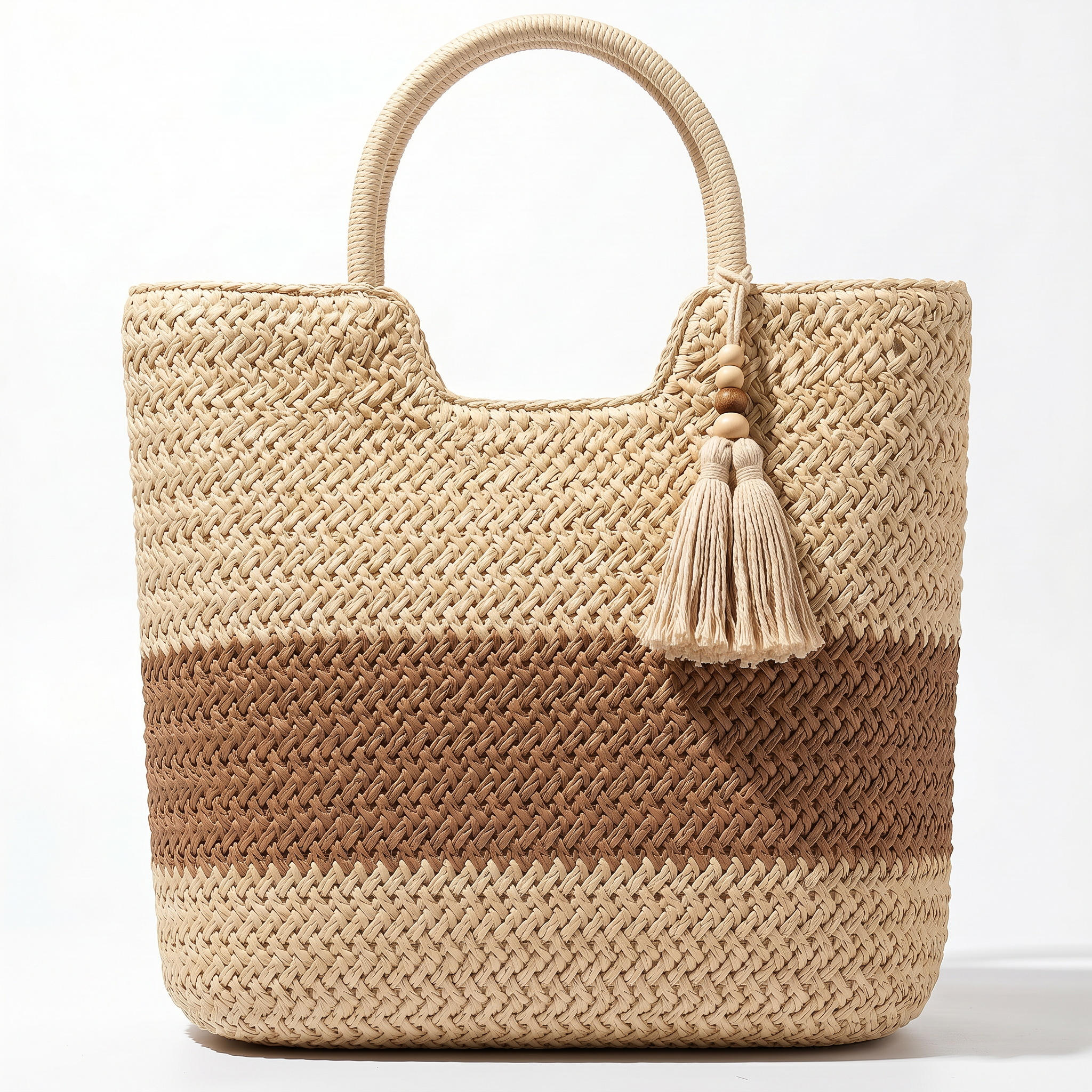 Caroline Straw Tote Bag