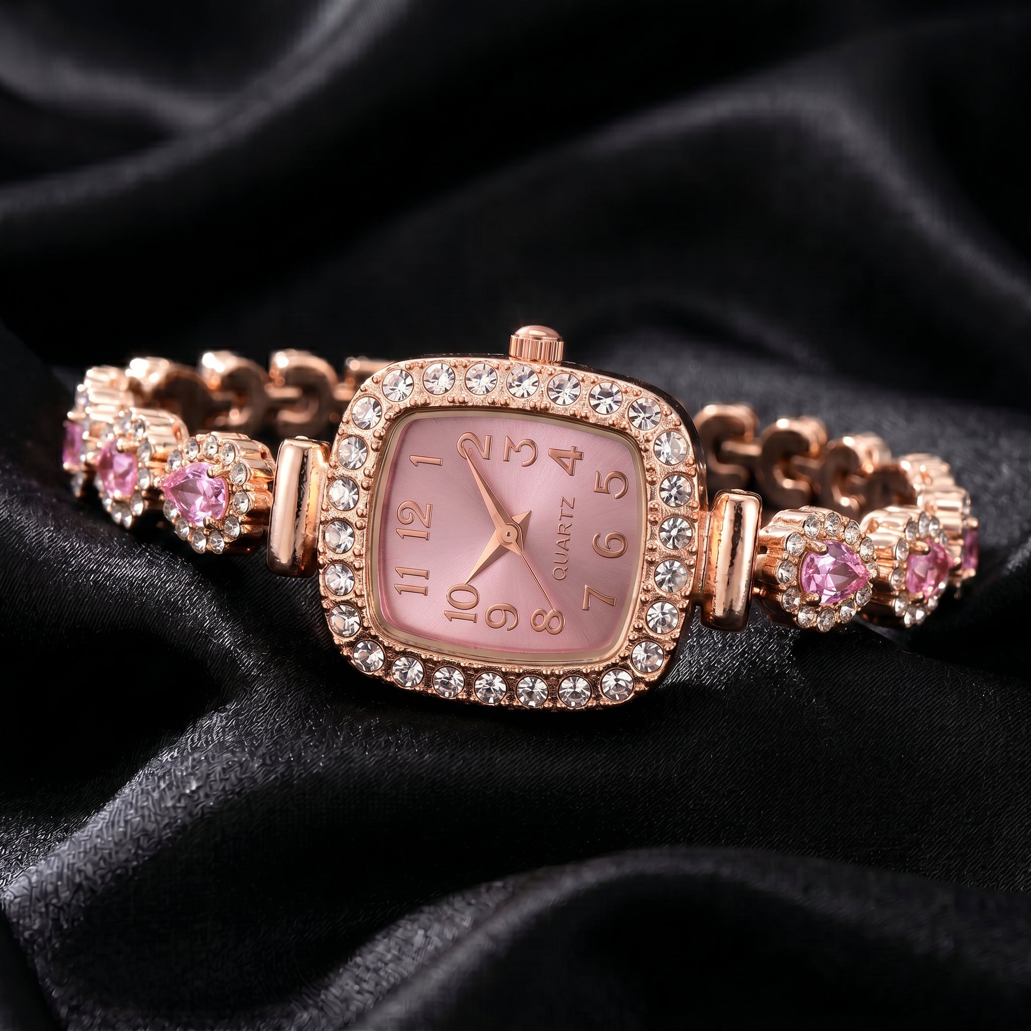 Aurelia Rhinestone Bracelet Watch