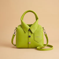 Collared Leather Bag