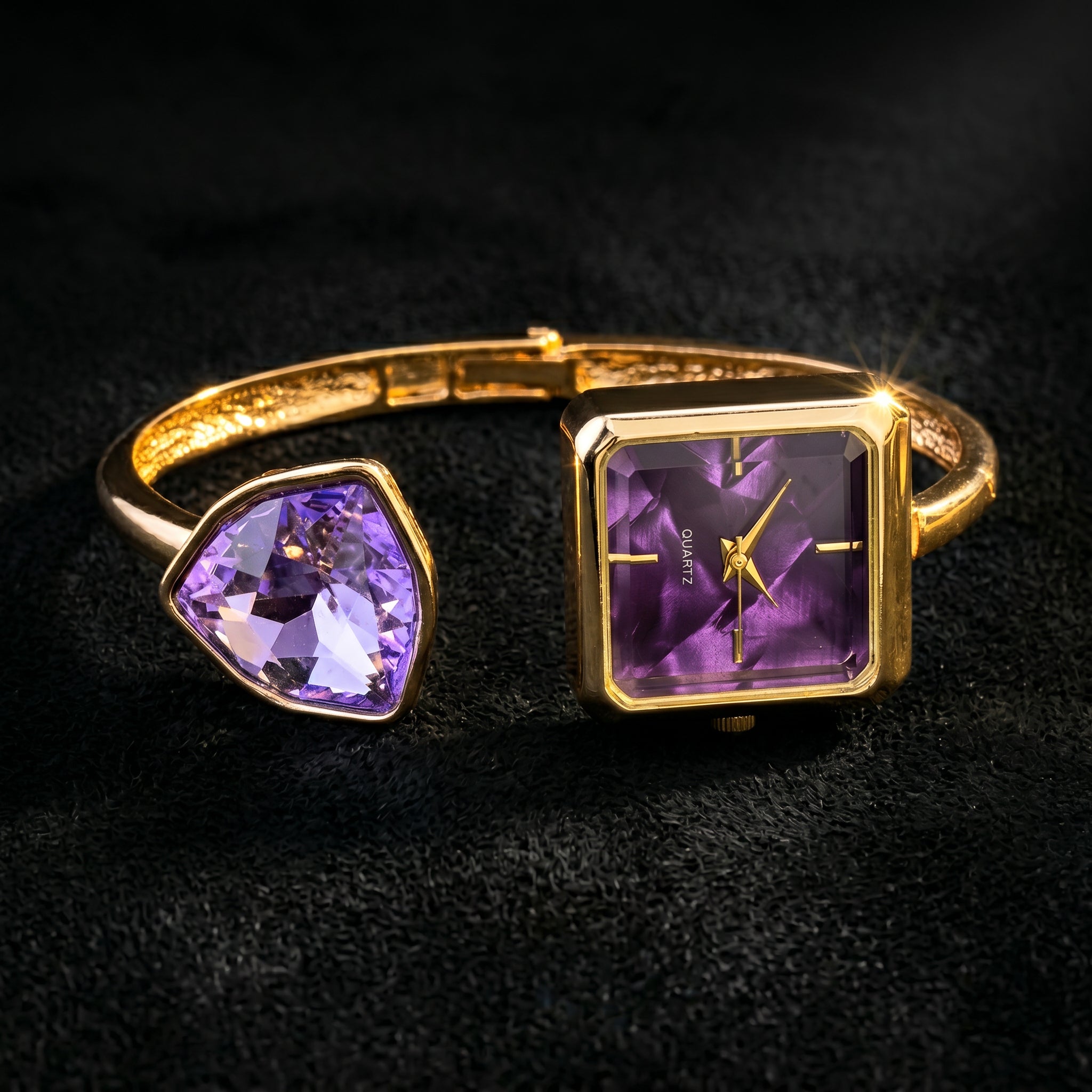 Geneva Gemstone Bangle Watch
