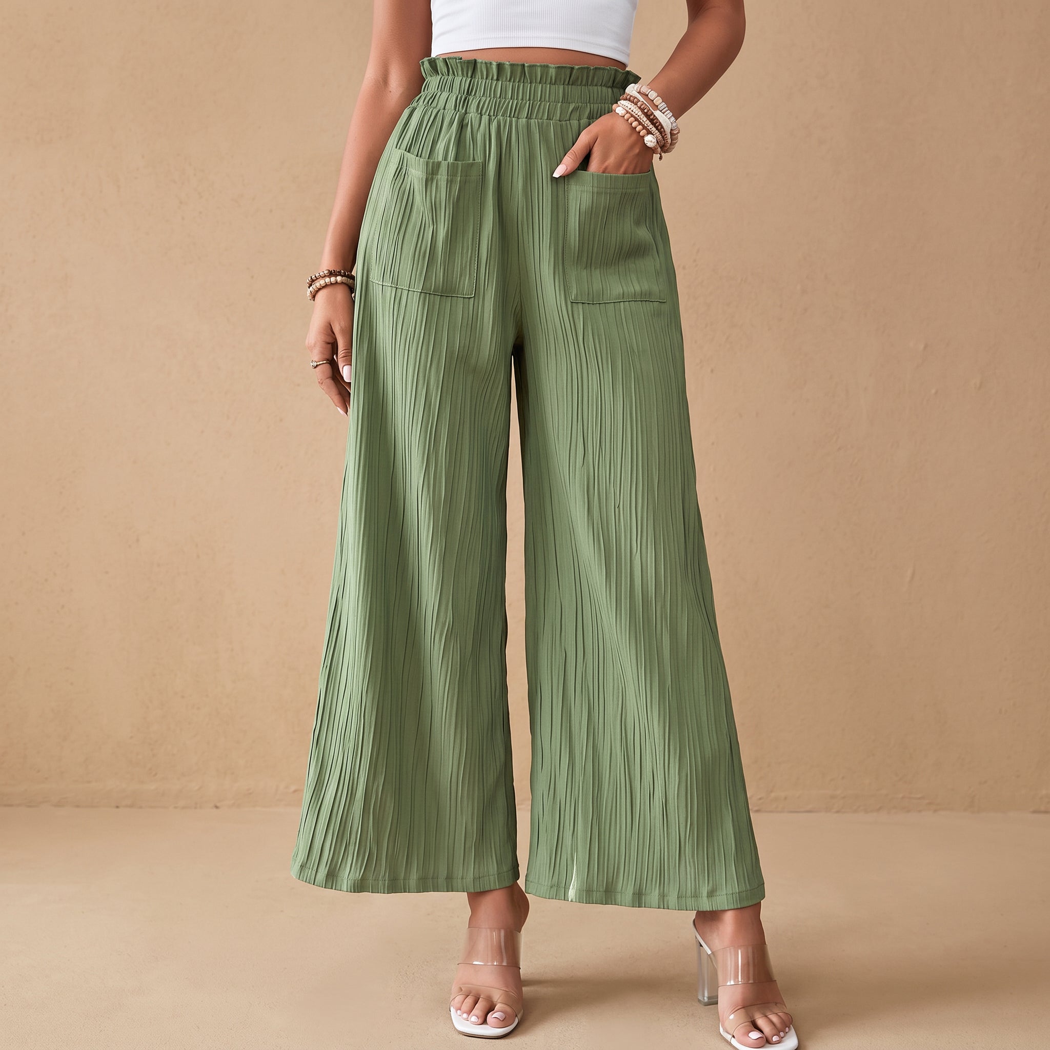 Verona Linen Wide-Leg Pant