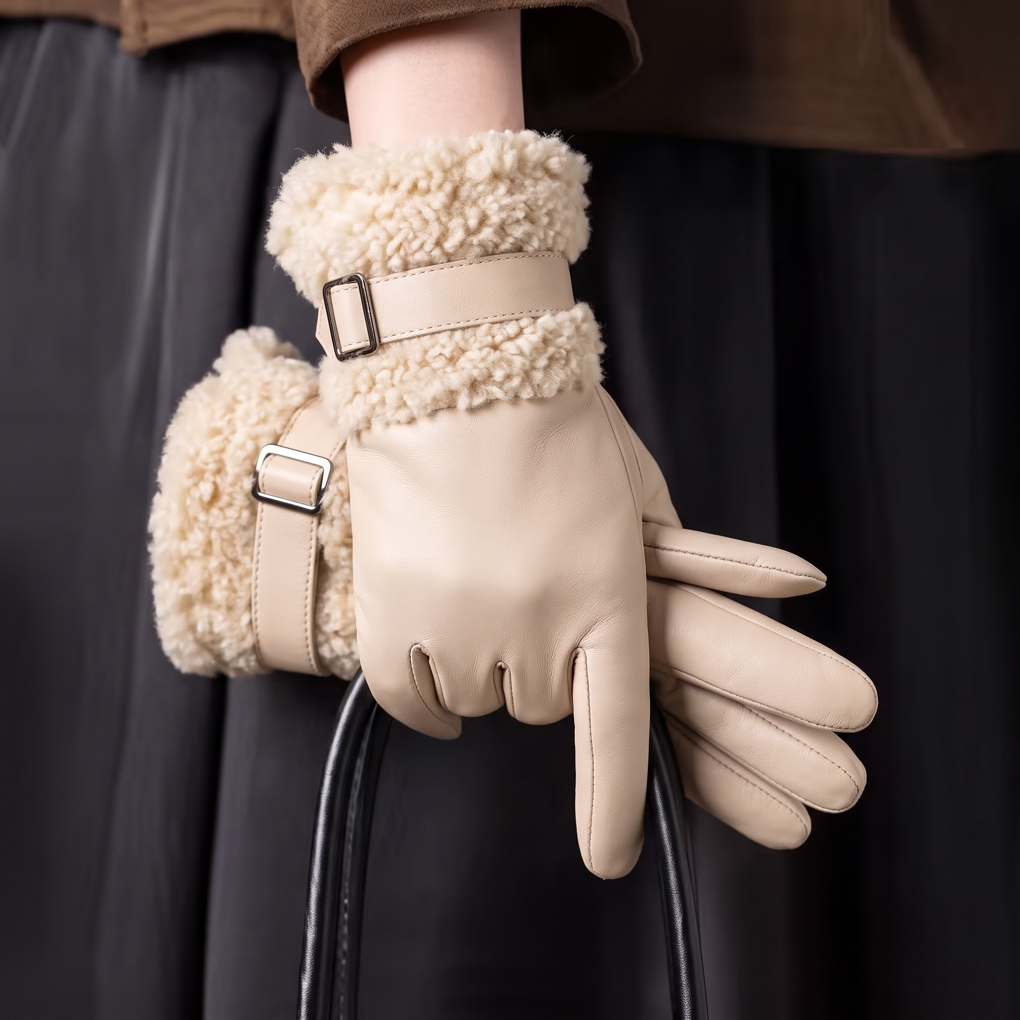 Ariana Fur Gloves