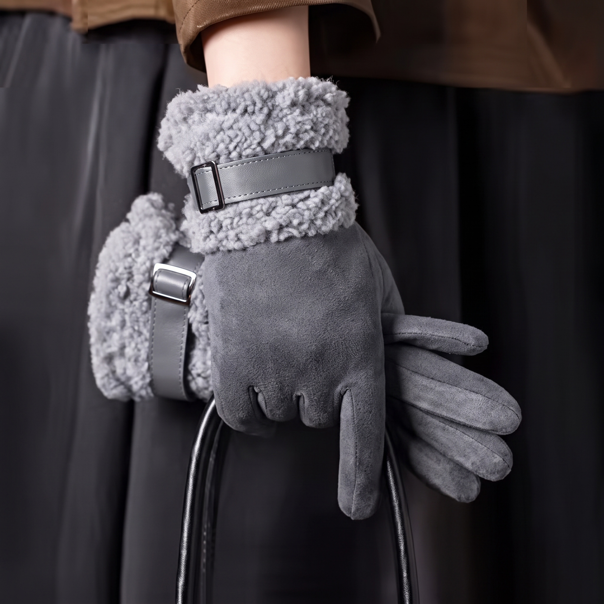 Ariana Fur Gloves