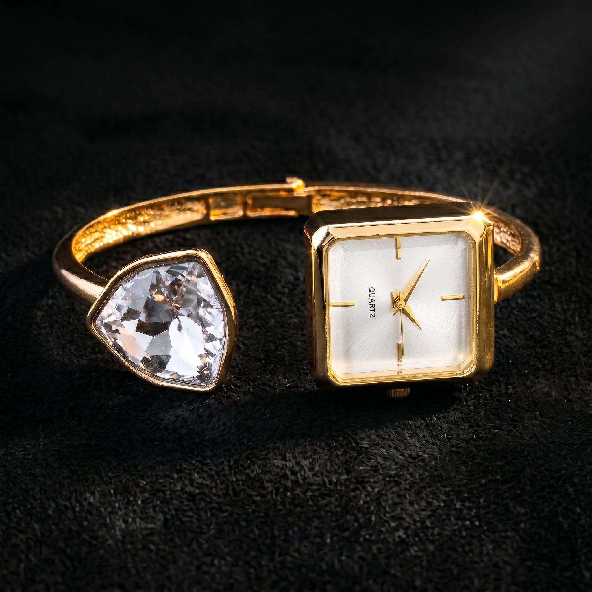 Geneva Gemstone Bangle Watch