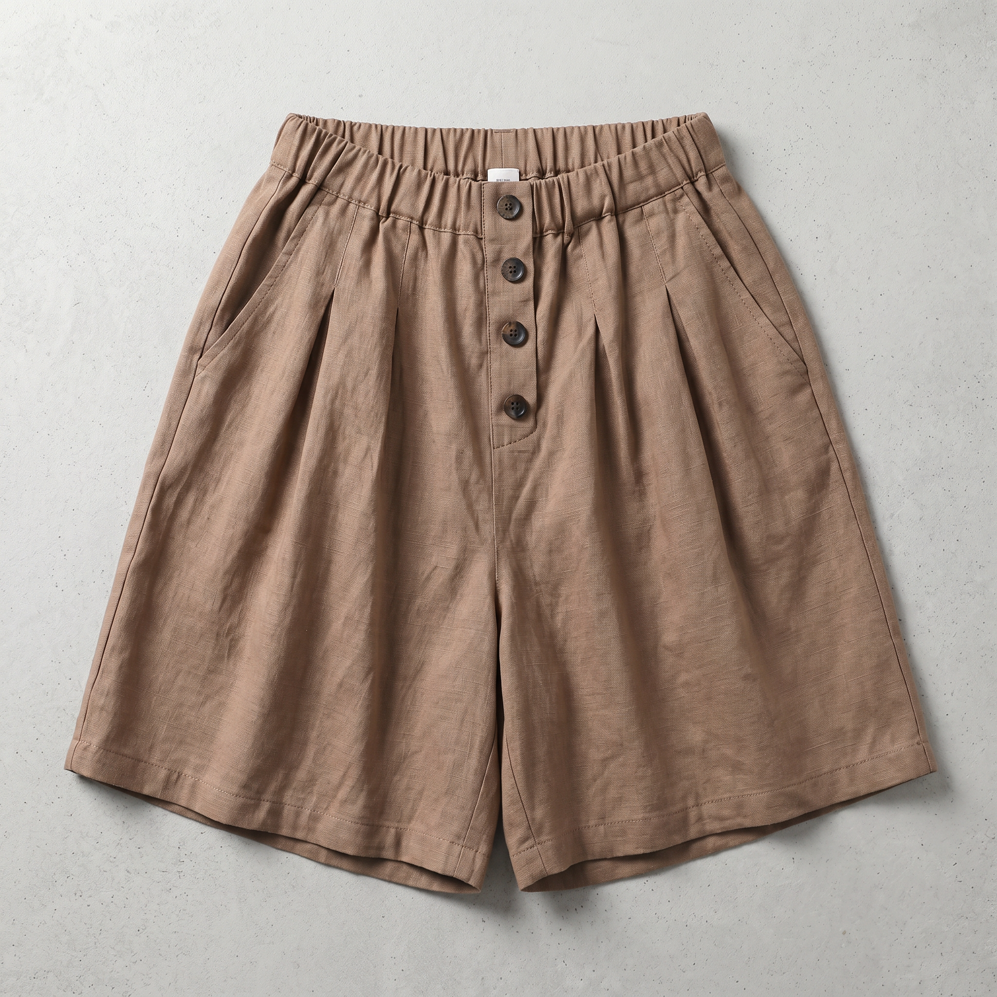 Kalani Cotton-Linen Shorts