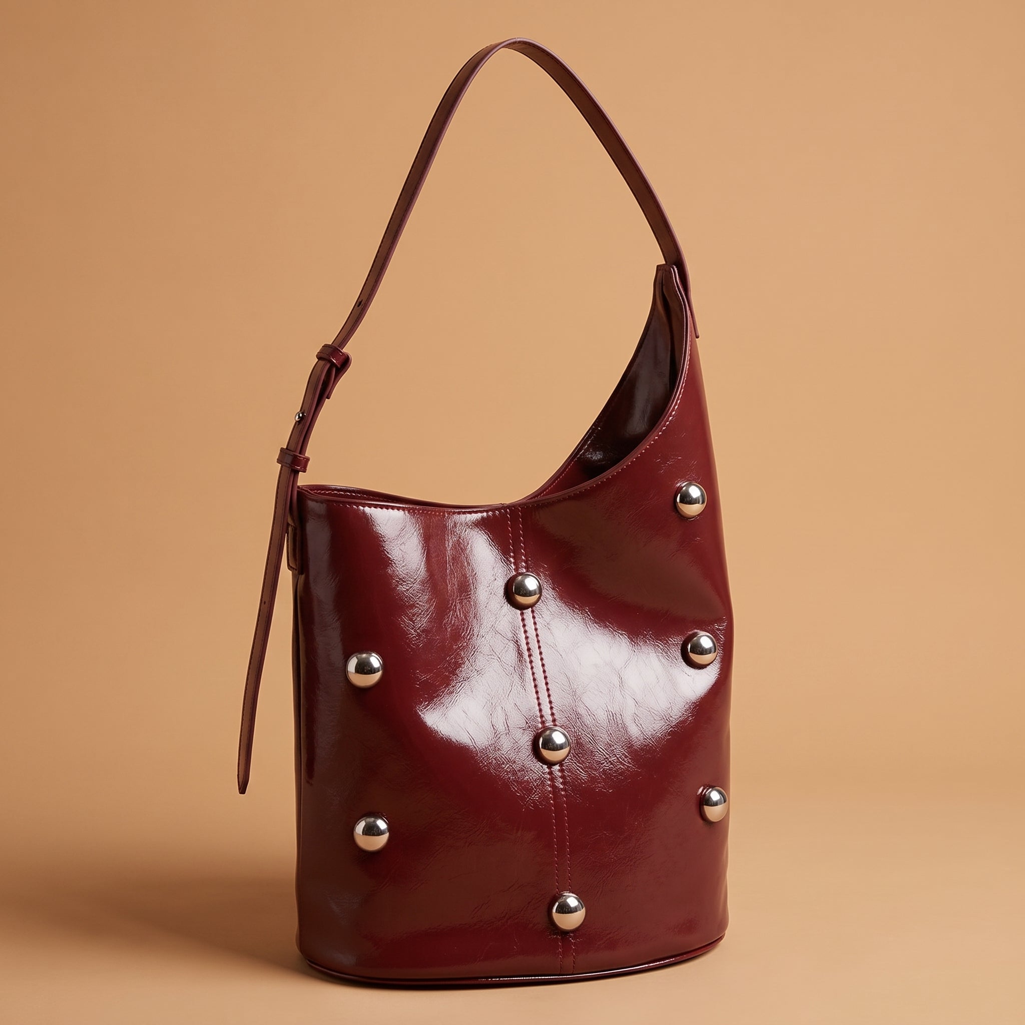 Angela Leather Rivet Bag
