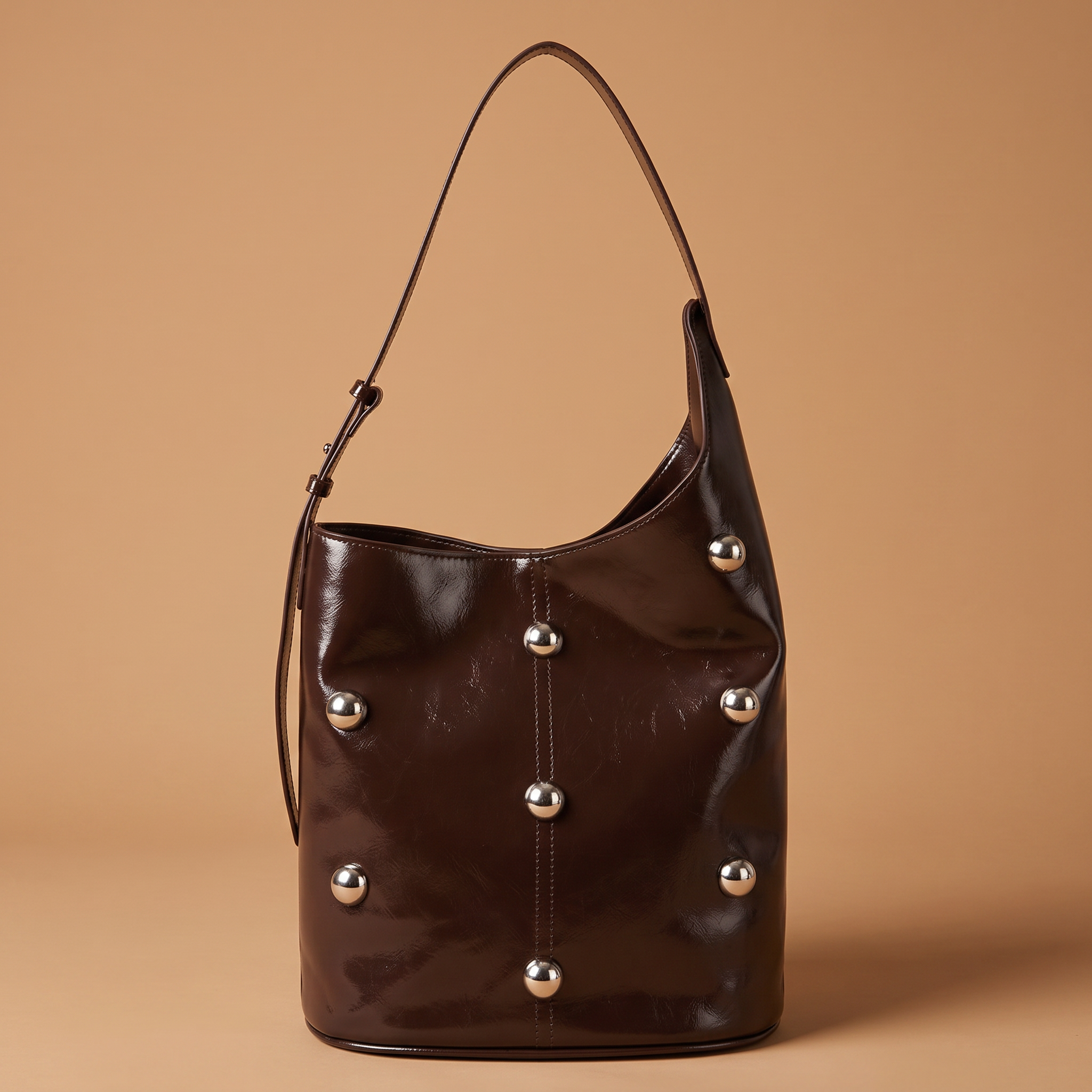 Angela Leather Rivet Bag