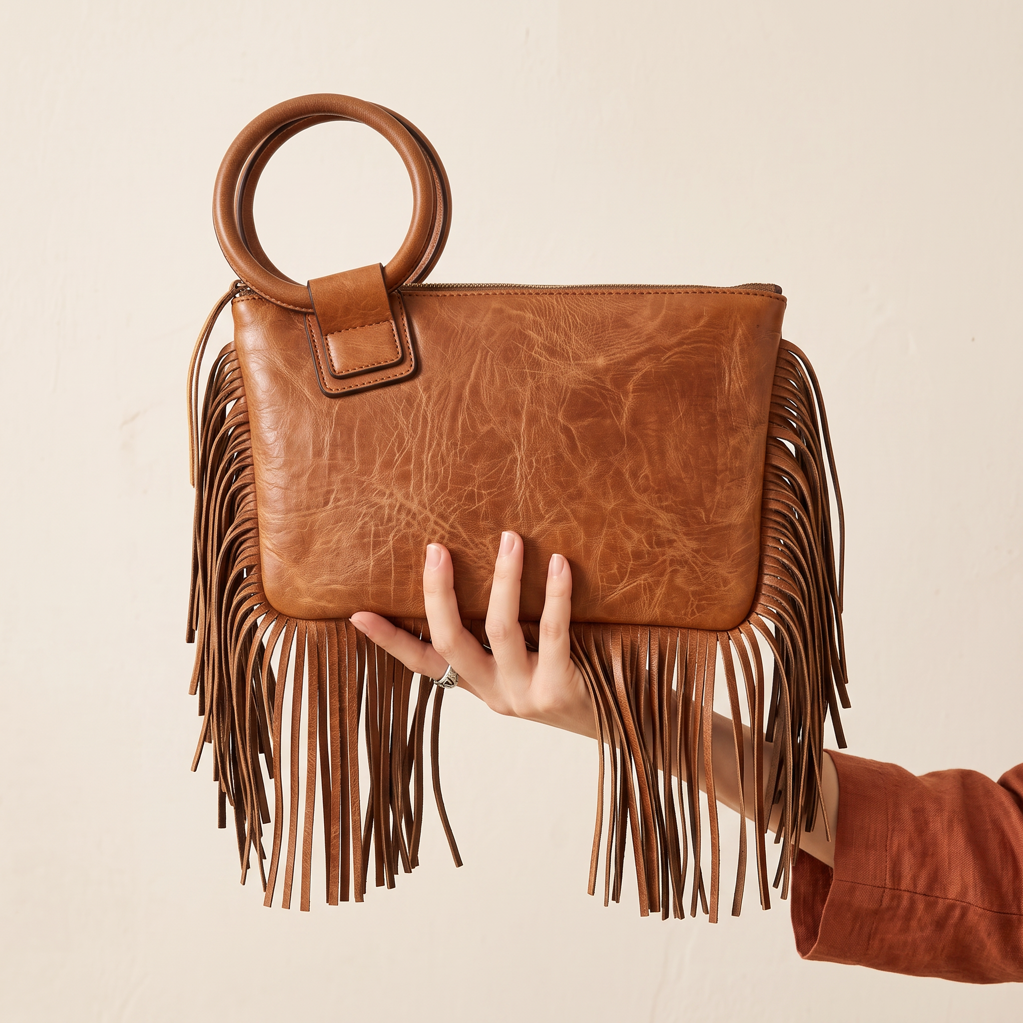 Aster Fringe Clutch Bag