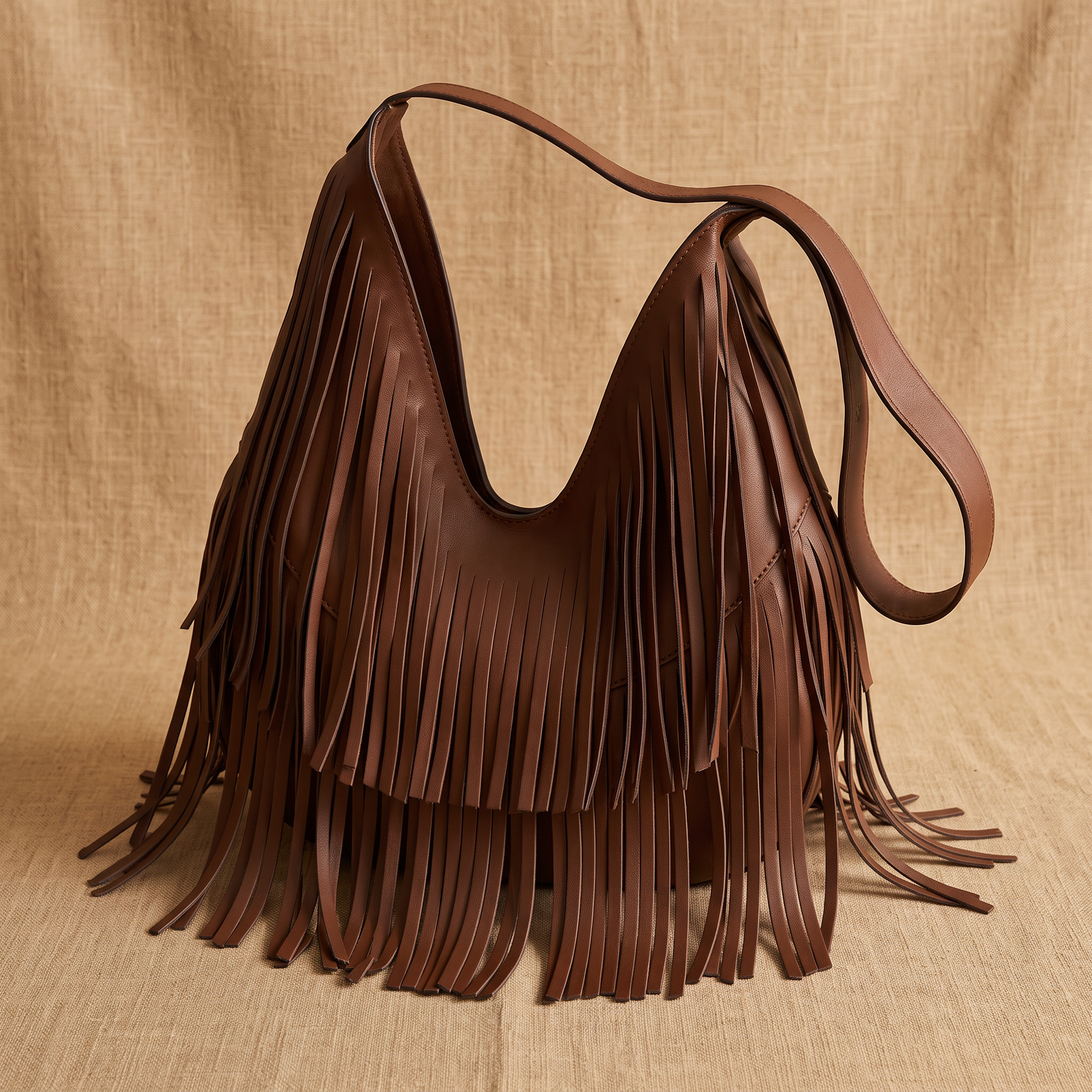 Jezebel Leather Fringe Bag