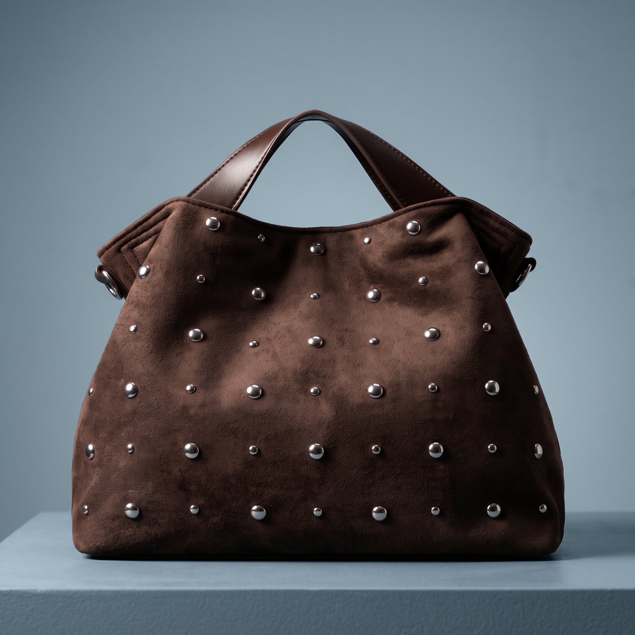 Corrine Suede Rivet Bag
