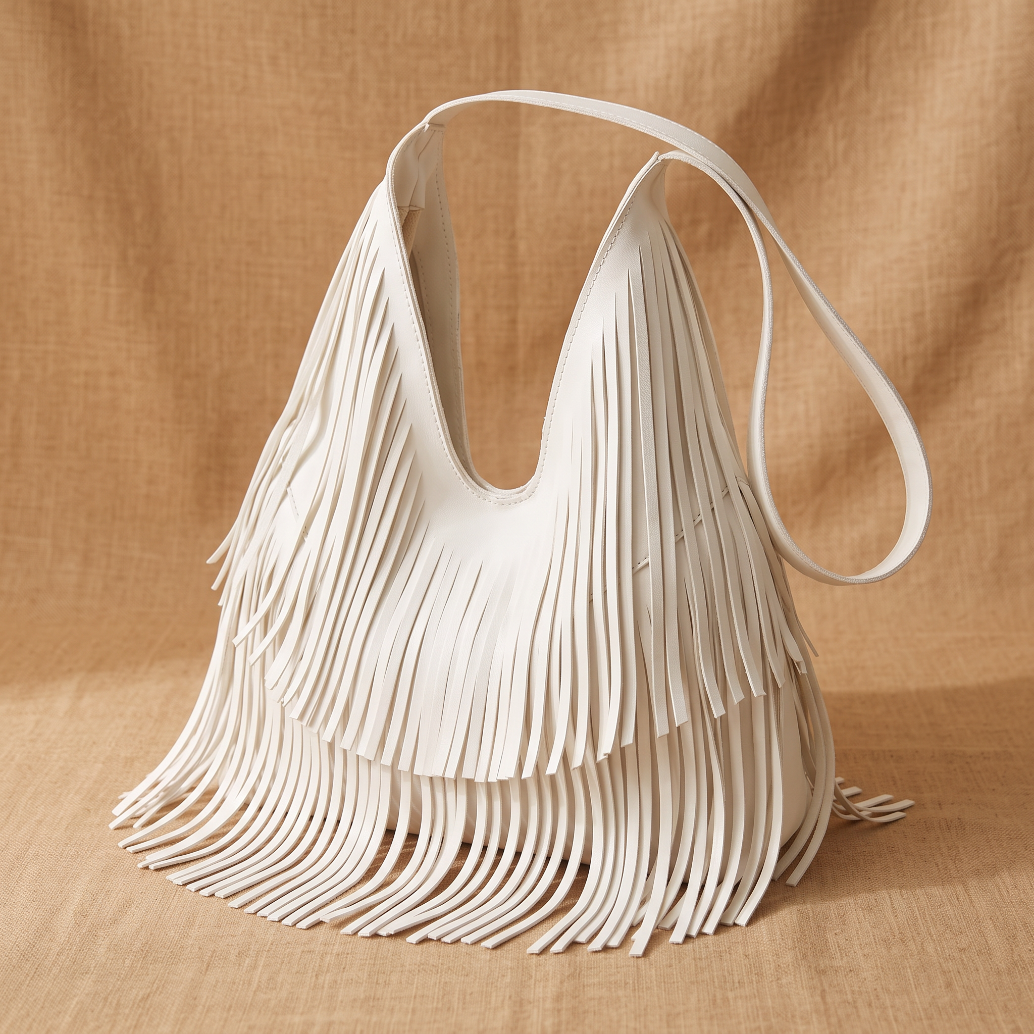 Jezebel Leather Fringe Bag