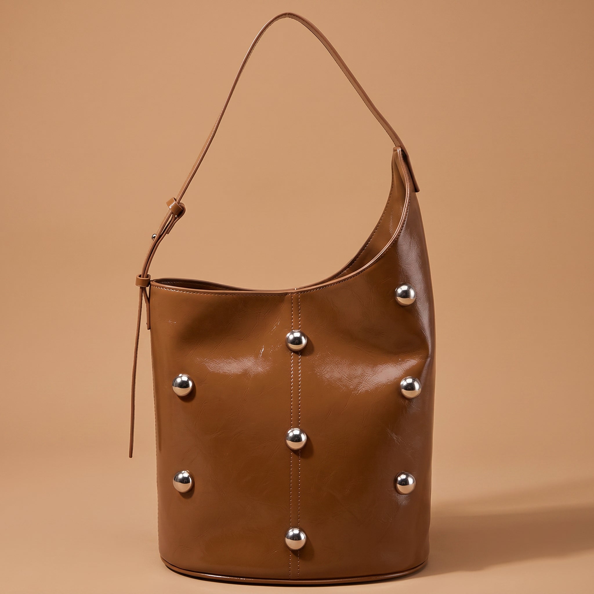 Angela Leather Rivet Bag