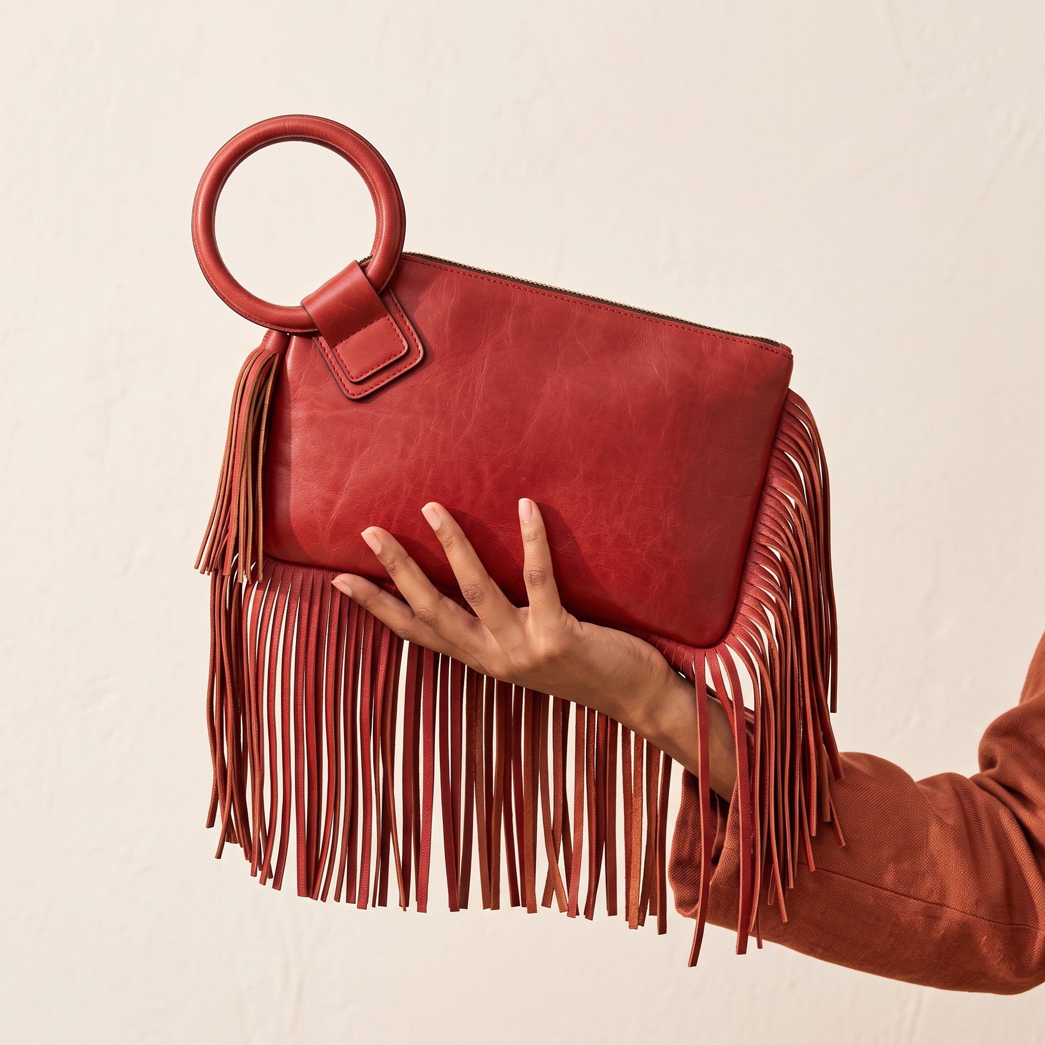 Aster Fringe Clutch Bag